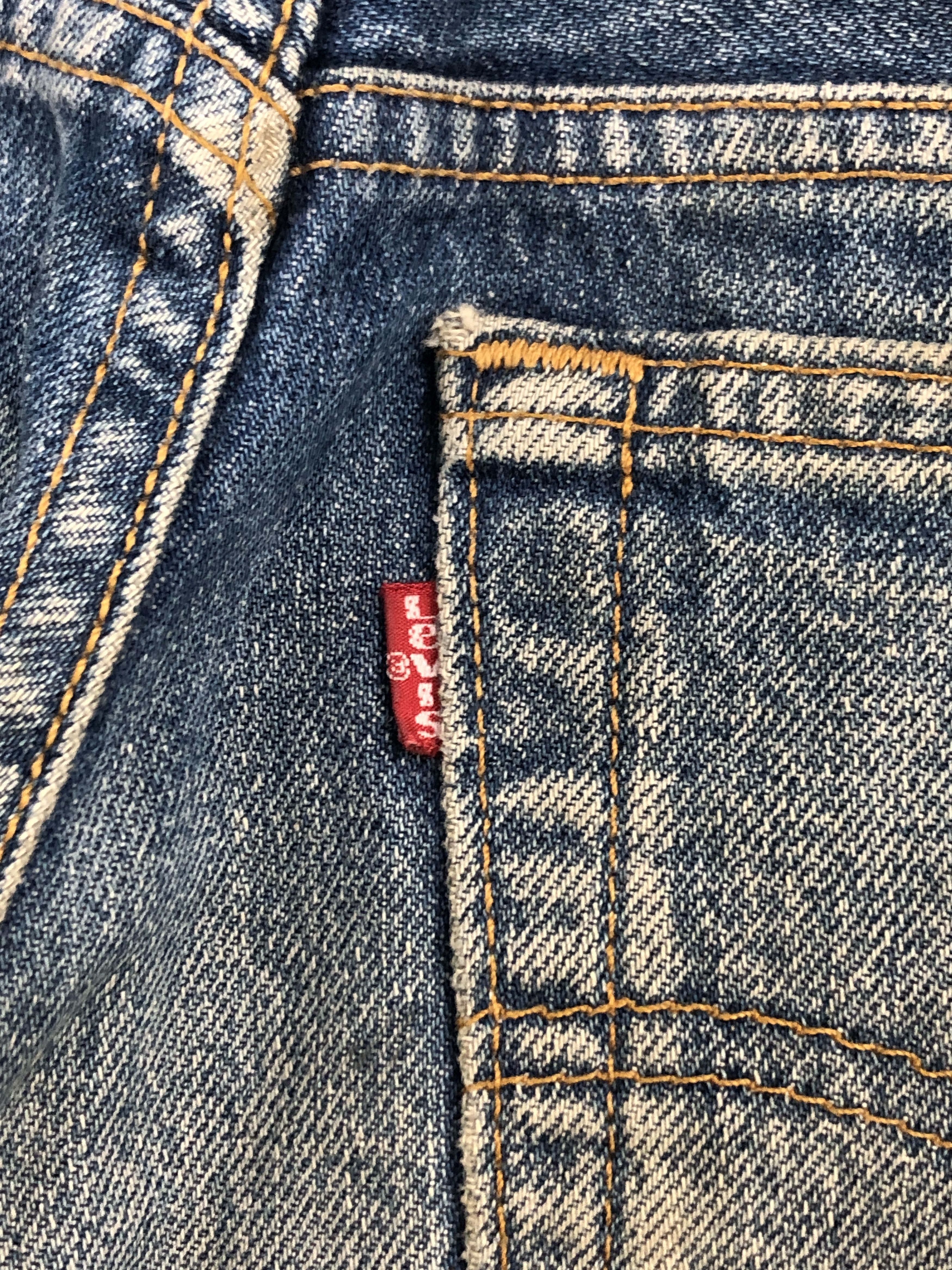 Levi's × Vintage Rusty Faded Blue Vintage 90s Levis 501 Jeans Size US 28 / EU 44 - 6 Thumbnail