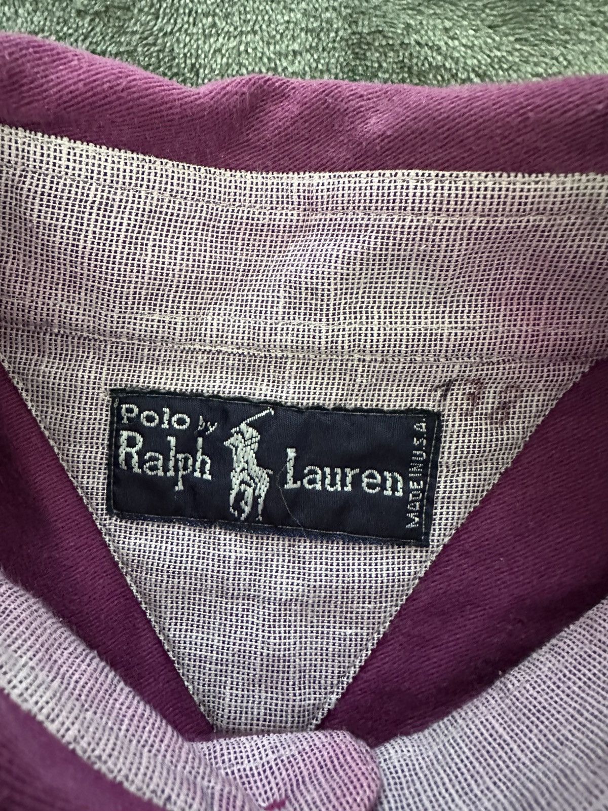 Polo Ralph Lauren × Vintage 90s Polo Ralph Lauren Purple Oxford Shirt USA Made Large Size US L / EU 52-54 / 3 - 4 Thumbnail