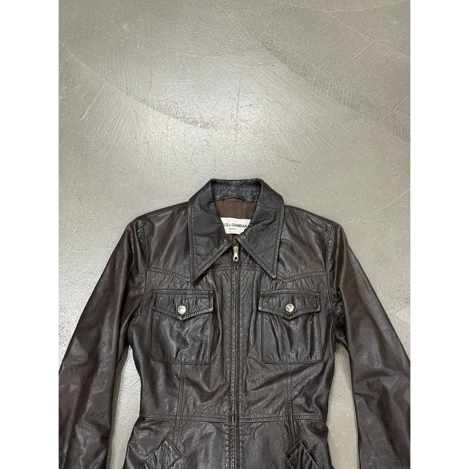 Dolce & Gabbana 1990s Dolce & Gabbana leather belted coat Size M / US 6-8 / IT 42-44 - 4 Thumbnail
