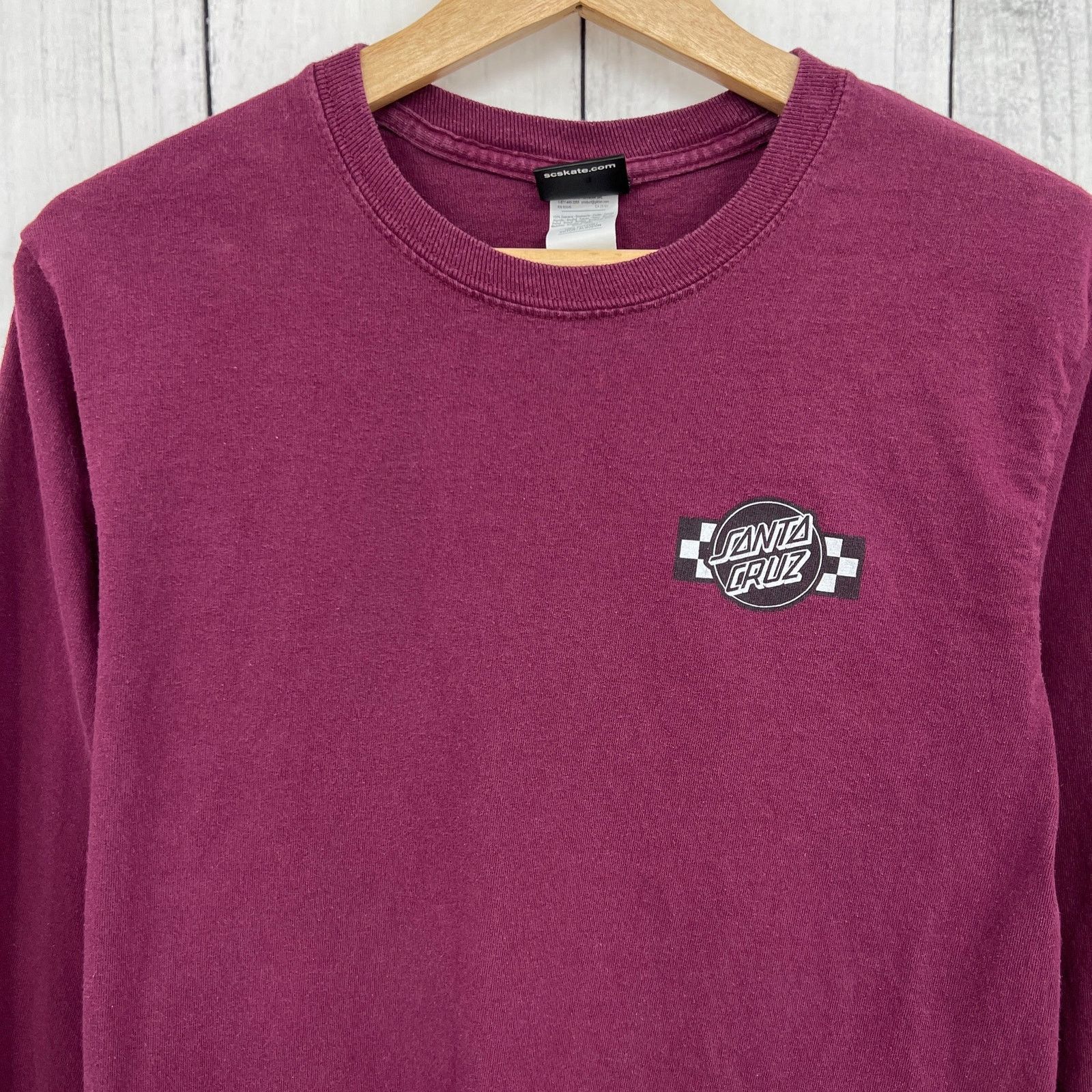 Santa Cruz Skateboards Santa Cruz Skateboard Tee Shirt T-Shirt Burgundy Red SMALL Size US S / EU 44-46 / 1 - 4 Thumbnail
