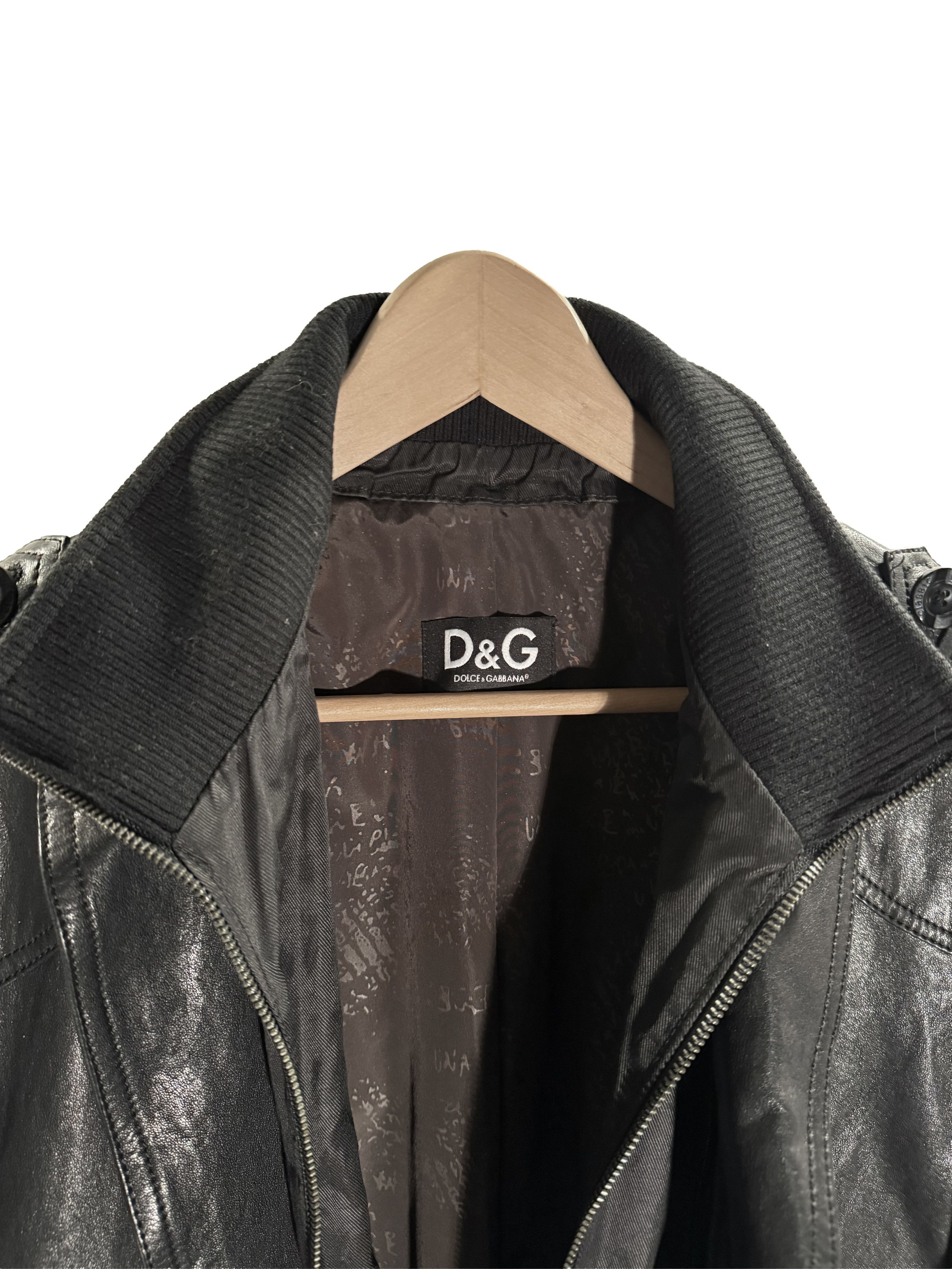 Dolce & Gabbana Dolce & Gabbana Military Leather Carcoat Size US S / EU 44-46 / 1 - 5 Thumbnail