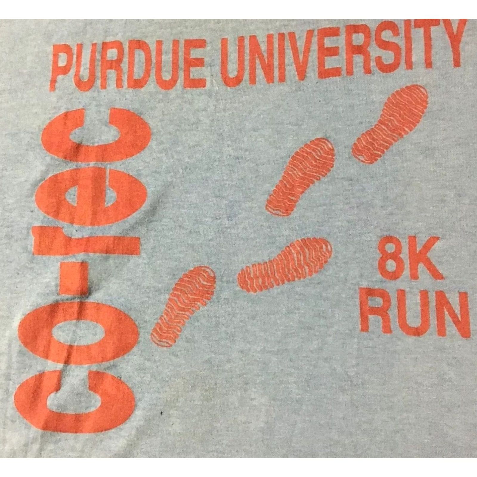 Russell Athletic VINTAGE Purdue University 8K Run Shirt Russell Athletic Mens Large Blue 90s 80s 70s College USA Marathon Running Grunge Punk Retro Sports Fan Size US L / EU 52-54 / 3 - 2 Thumbnail