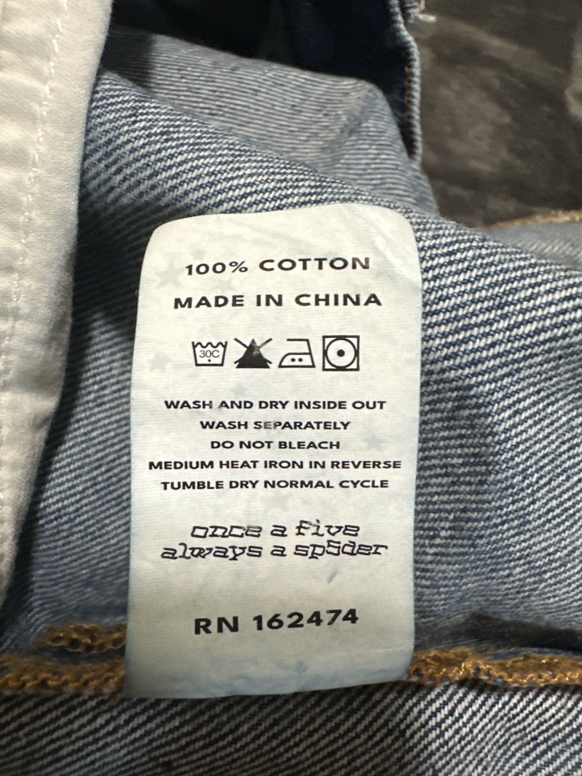 Sp5der BELUGA WASH DENIM Size US 34 / EU 50 - 11 Thumbnail