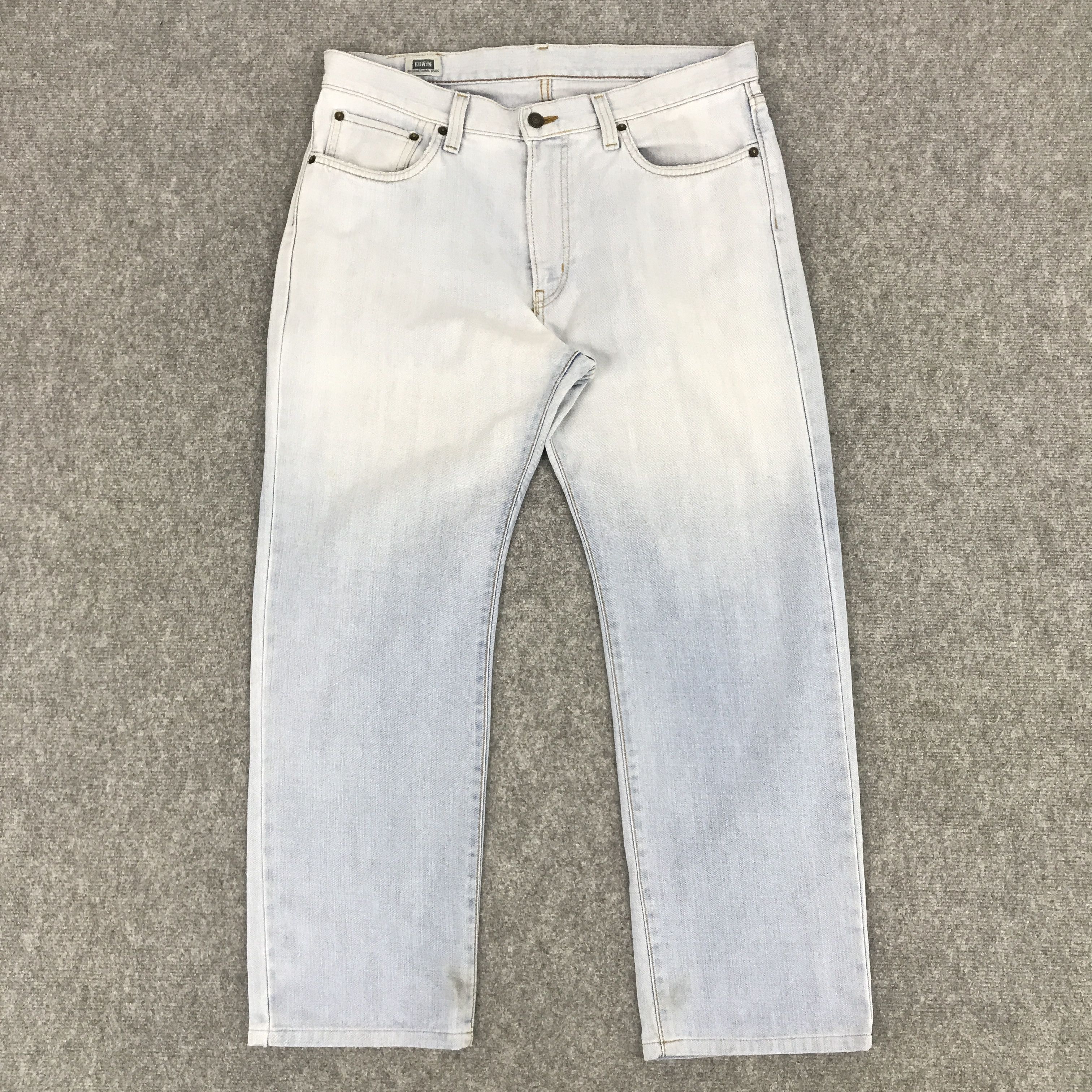 Edwin × Japanese Brand JAPANESE DESIGN STYLE EDWIN LIGHT WASH DENIM JEANS PANTS Size US 35 - 1 Thumbnail
