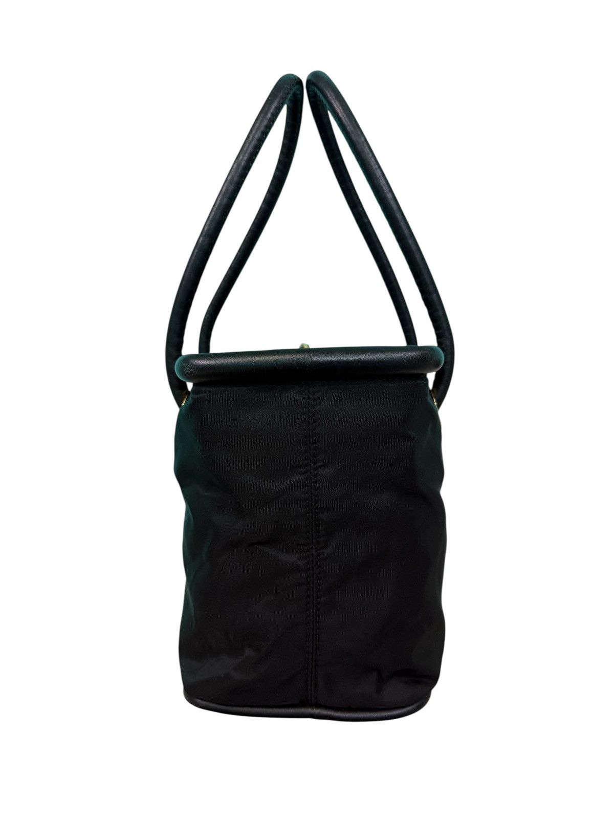 Celine RARE VINTAGE CELINE NYLON LEATHER HANDBAG Size ONE SIZE - 16 Thumbnail