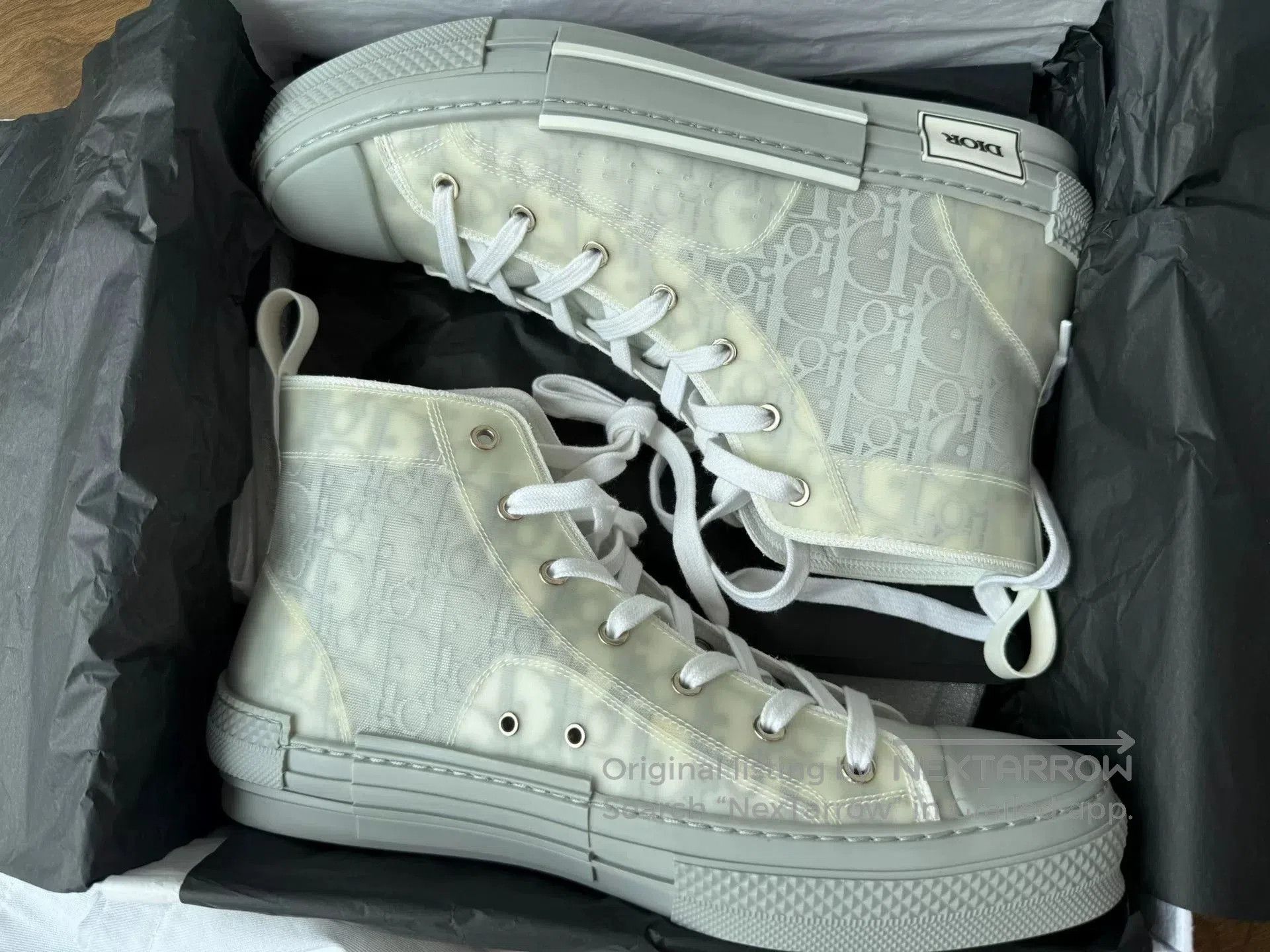 Dior Dior B23 High-Top Sneakers in Gray-Blue. Size US 11 / EU 44 - 6 Thumbnail
