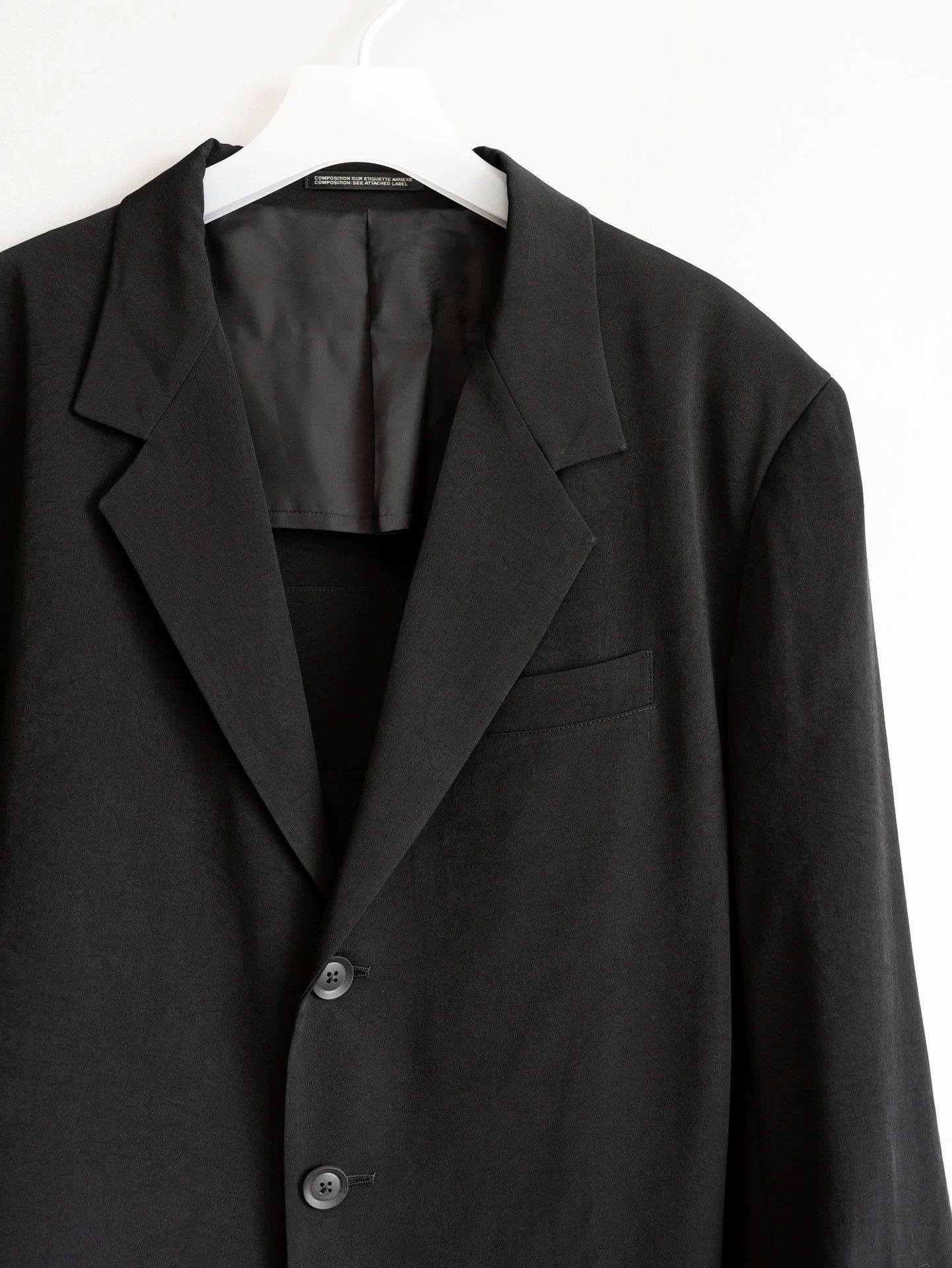 Yohji Yamamoto Yohji Yamamoto 25SS Deconstructed Asym Triacetate Jacket Size US L / EU 52-54 / 3 - 4 Thumbnail