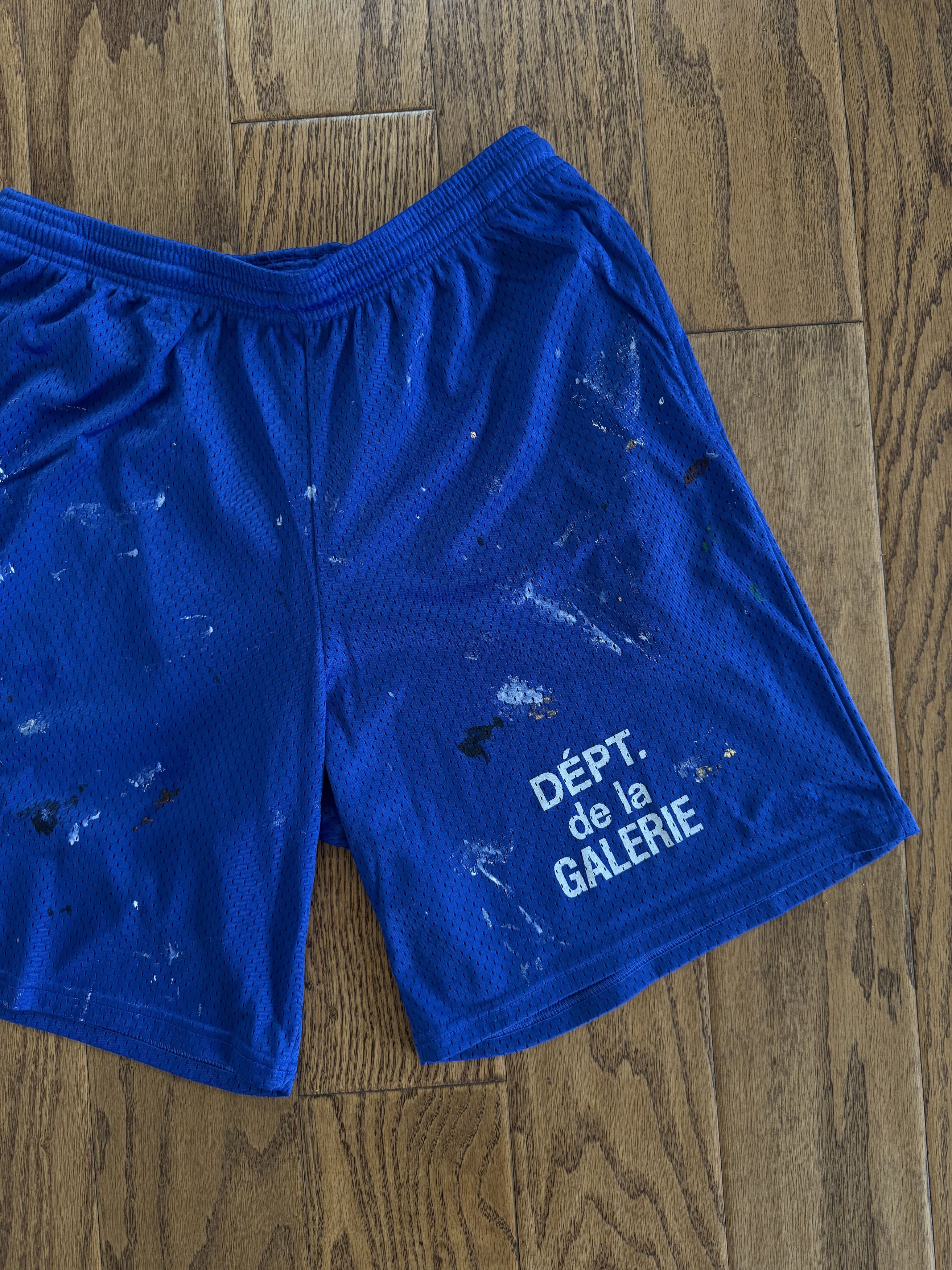 Gallery Dept. Blue Gallery Dept Mesh Shorts Paint Splatter Size US 32 / EU 48 - 2 Thumbnail