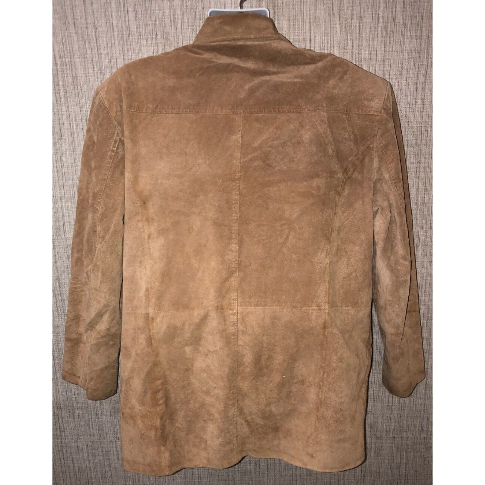 Vintage Caribou Creek Jacket Beige Leather Quilt Lined Button Front Size L Mens Size US L / EU 52-54 / 3 - 4 Thumbnail