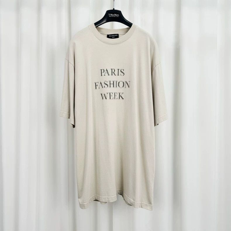 Balenciaga Balenciaga Blurred letter print short sleeves Size US XXS / EU 40 - 1 Thumbnail