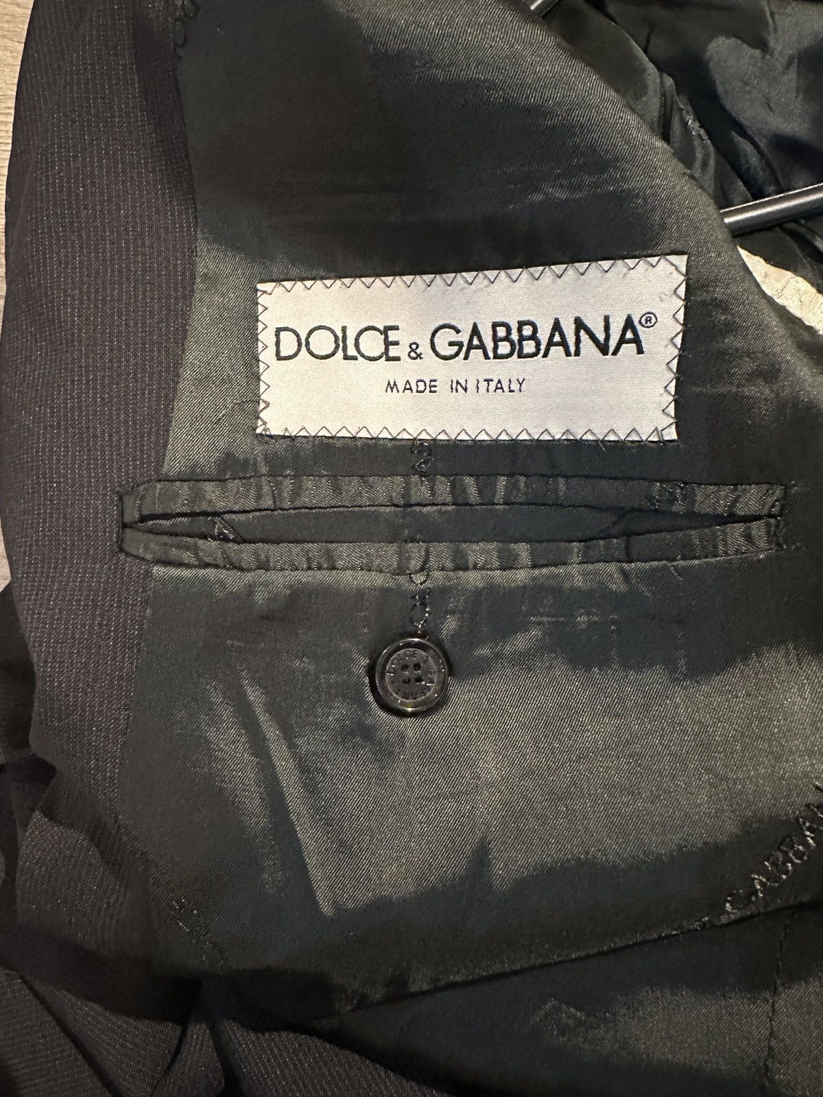 Dolce & Gabbana Dolce & Gabbana Men's Suit Jacket – Classic Black Size 46R - 3 Thumbnail