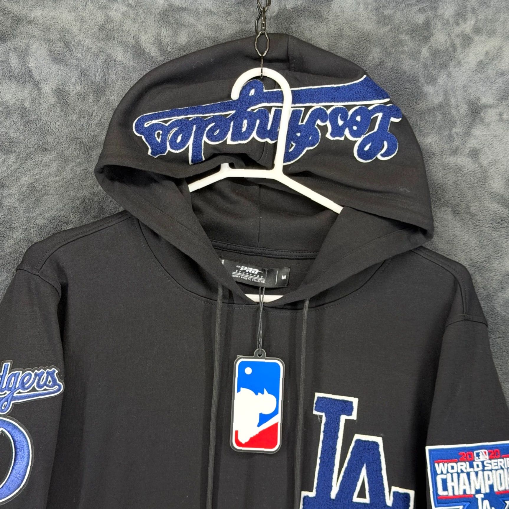 Pro Standard Pro Standard Los Angeles Dodgers 2020 World Series Champions Hoodie Black Mens M Size US M / EU 48-50 / 2 - 2 Thumbnail