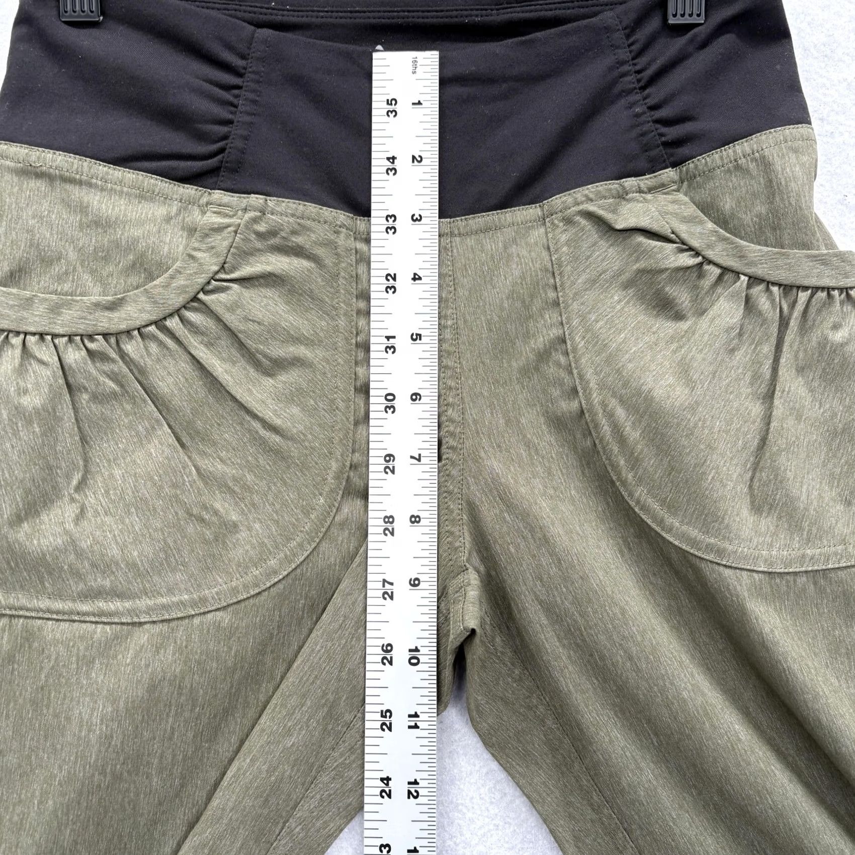 Prana prAna Summit Hybrid Jogger Pants Womens XS Green Woven Stretch Hiking Trail Camp Size 26" / US 2 / IT 38 - 6 Thumbnail