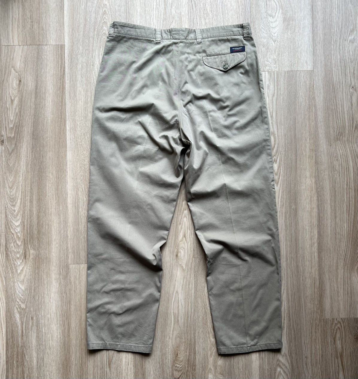 Burberry × Vintage Vintage Burberry London Beige Chino Trousers Classic Pants Size US 32 / EU 48 - 11 Thumbnail