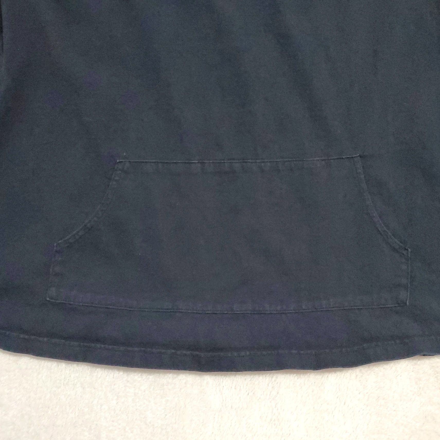 Vintage Bryn Walker Tunic Top Women XXL Black V Neck Cotton Pouch Pocket Half Sleeve Bohemian Minimalist Lagenlook Pullover Casual Shirt" Size XXL / US 16-18 / IT 52-54 - 7 Thumbnail