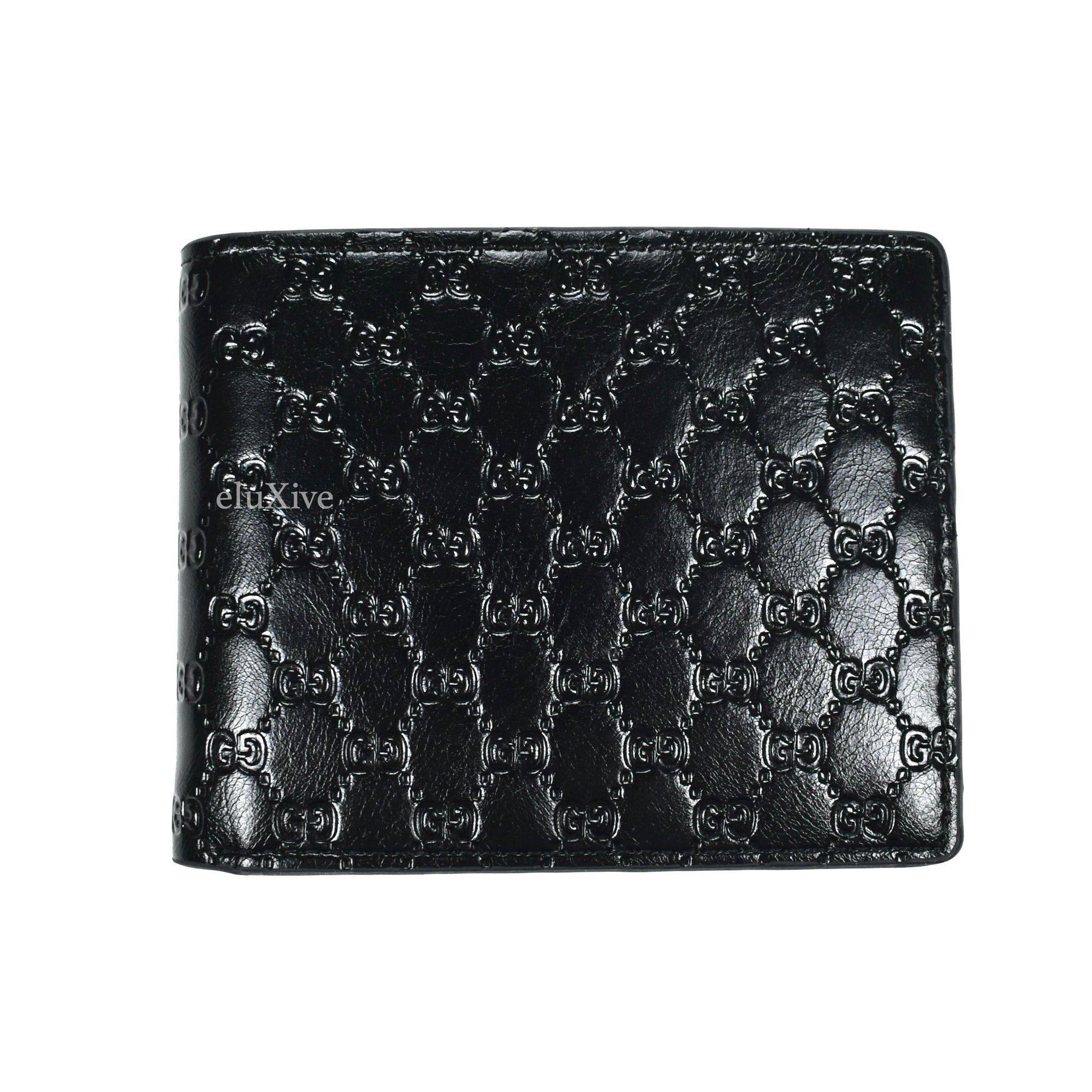Imran Potato Imran Potato Cool 'Gucci' Logo Embossed Bifold Wallet Size ONE SIZE - 1 Thumbnail
