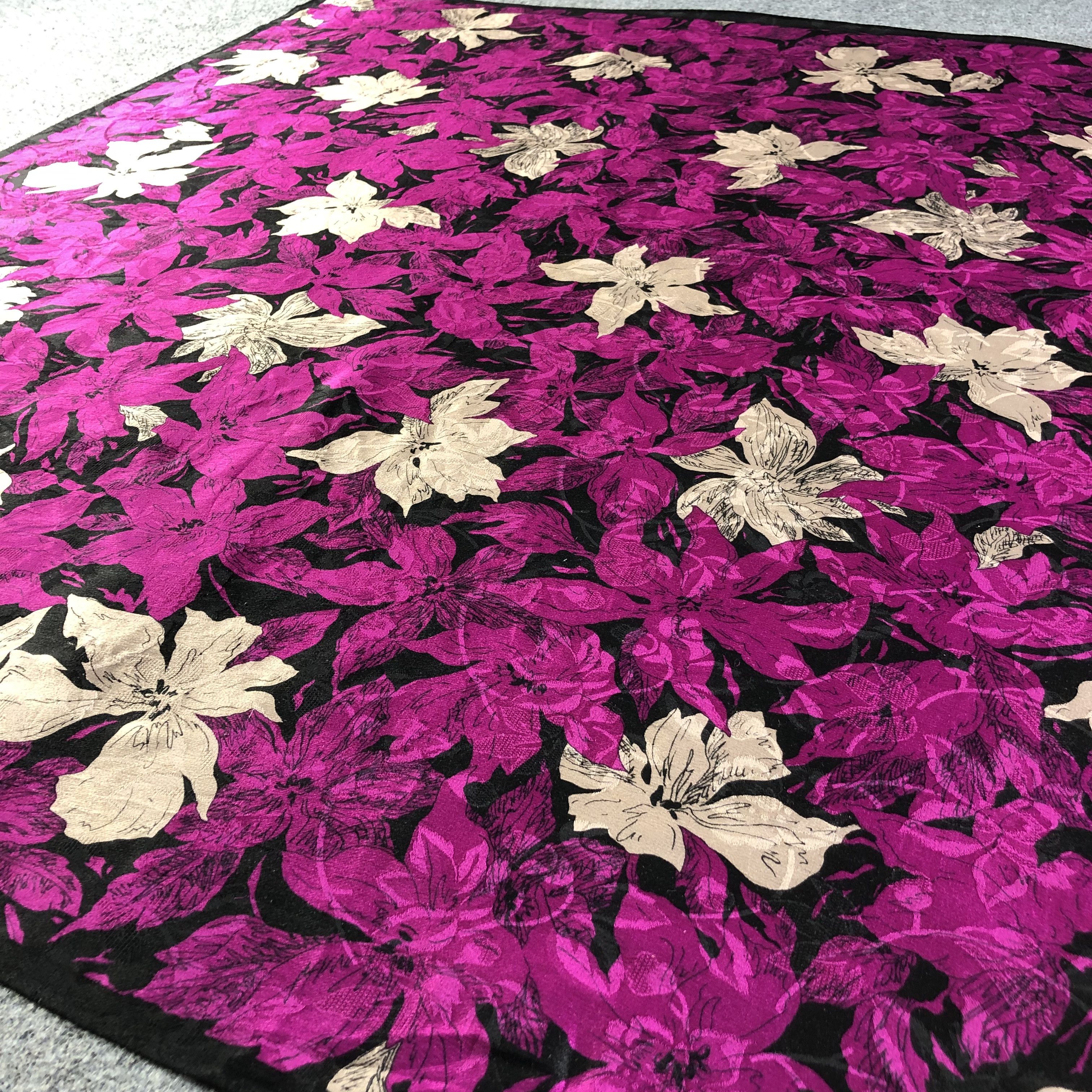 Charles Jourdan Charles Jourdan Floral Silk Scarf M955 Size ONE SIZE - 2 Thumbnail