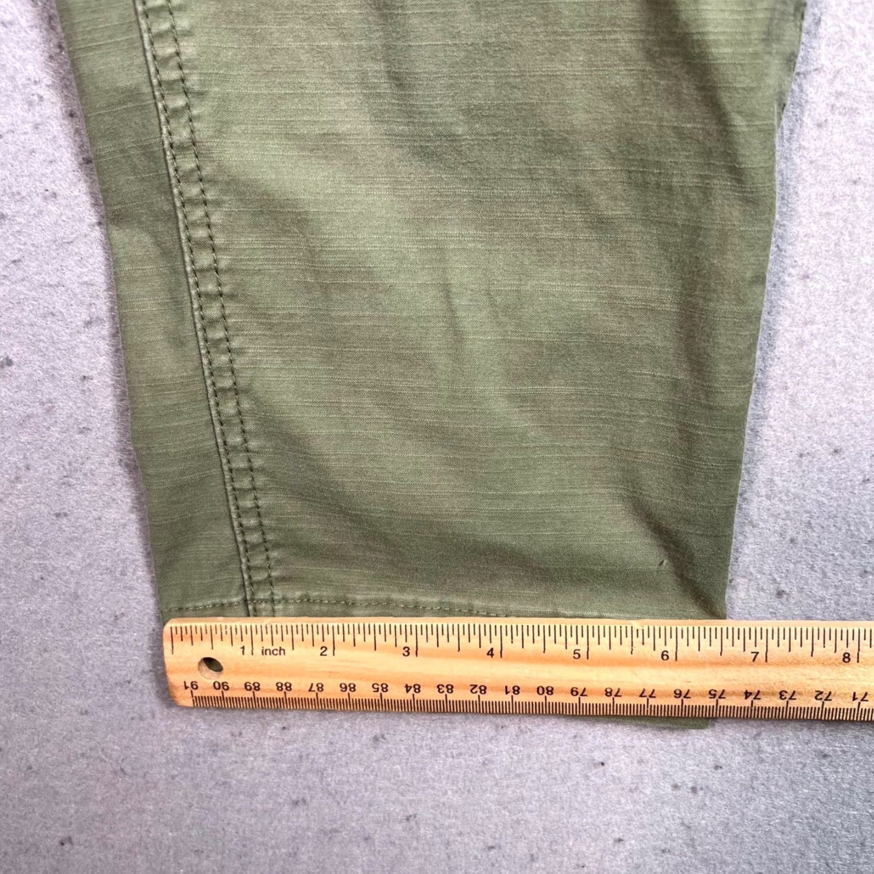 Uniqlo VINTAGE Uniqlo Women Pants Chino Tapered Olive Green 26 Adult Women 26in Inseam 26in Cotton Blend Size 26" / US 2 / IT 38 - 7 Thumbnail