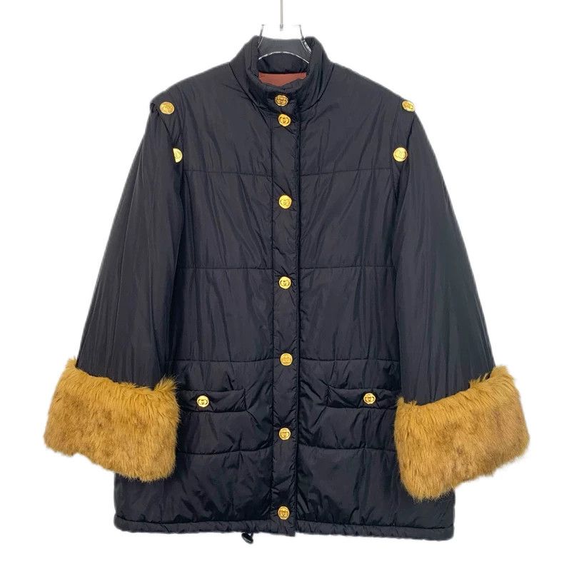 Gucci Gucci Black detachable sleeves fur trim jacket 2501-Nextarr Size US XXS / EU 40 - 1 Thumbnail