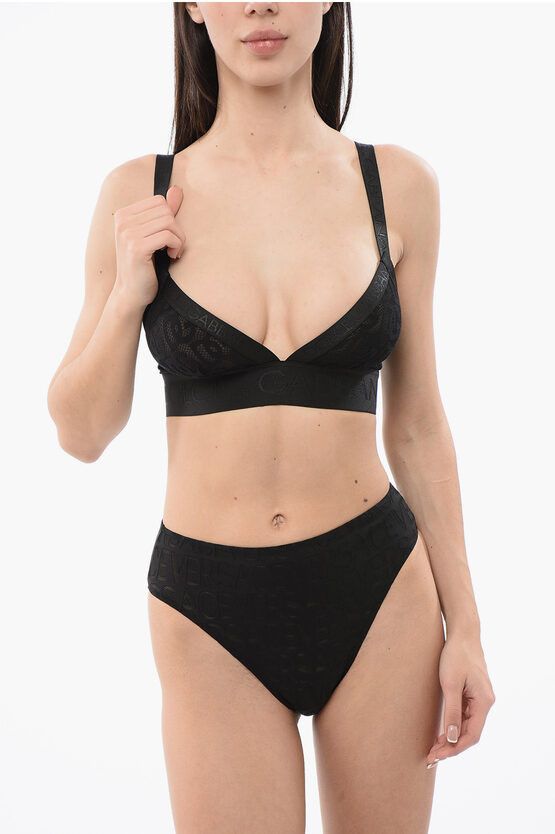 Lace Logoed Bra with Stretchy band