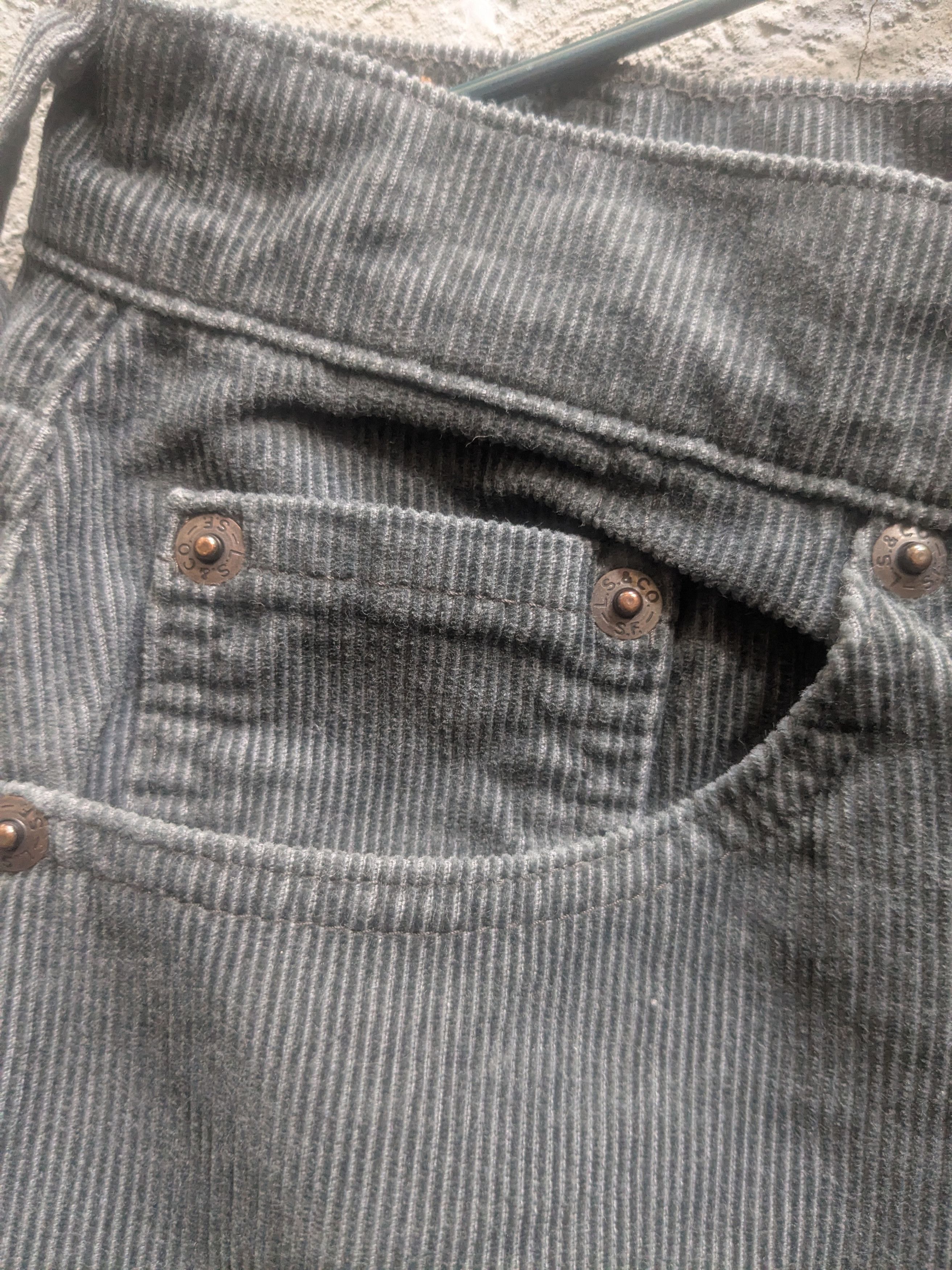 Levi's Levis corduroy jeans pants made in Japan vintage gray Size US 31 - 8 Thumbnail