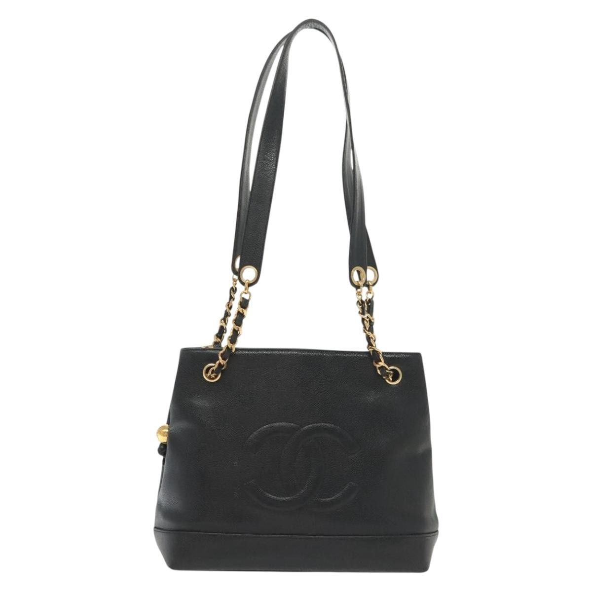 Chanel Chanel Vintage CC Logo Chain Tote Caviar Size ONE SIZE - 1 Thumbnail