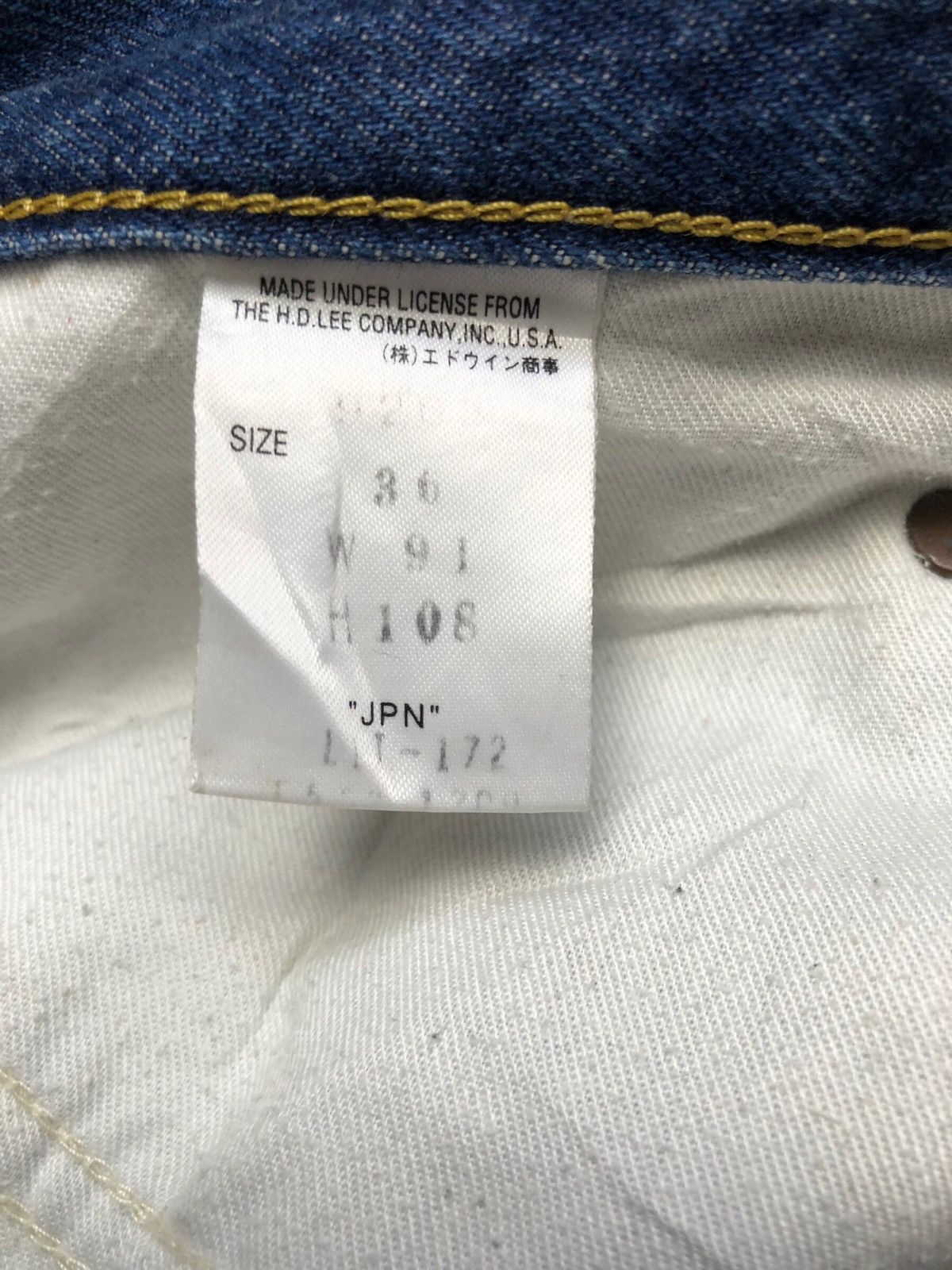 Japanese Brand × Lee × Vintage Vintage Lee Ripped Distressed Denim Jeans Size US 35 - 16 Thumbnail