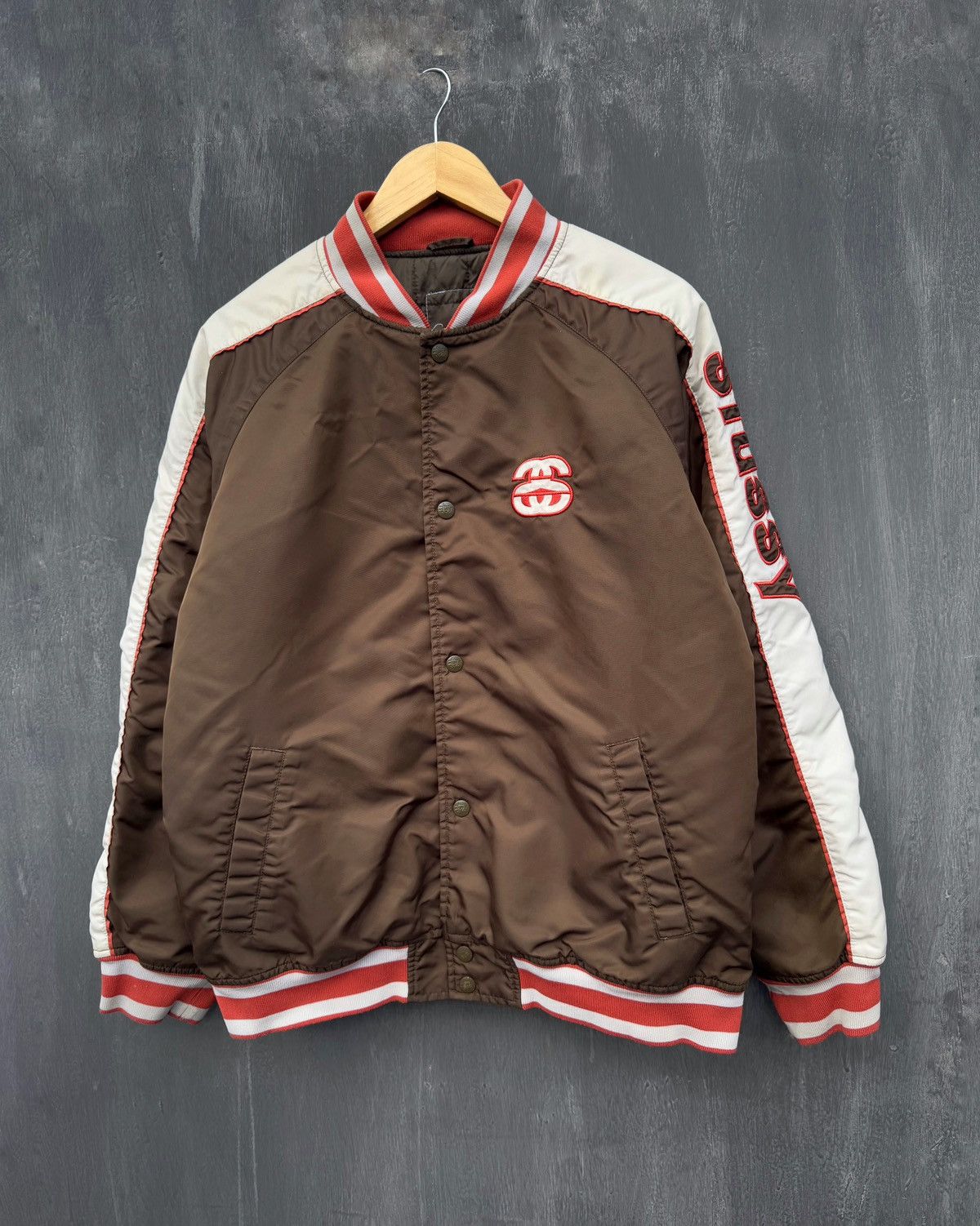 Stussy × Vintage Stussy Vintage 00s Nylon Streetwear Bomber