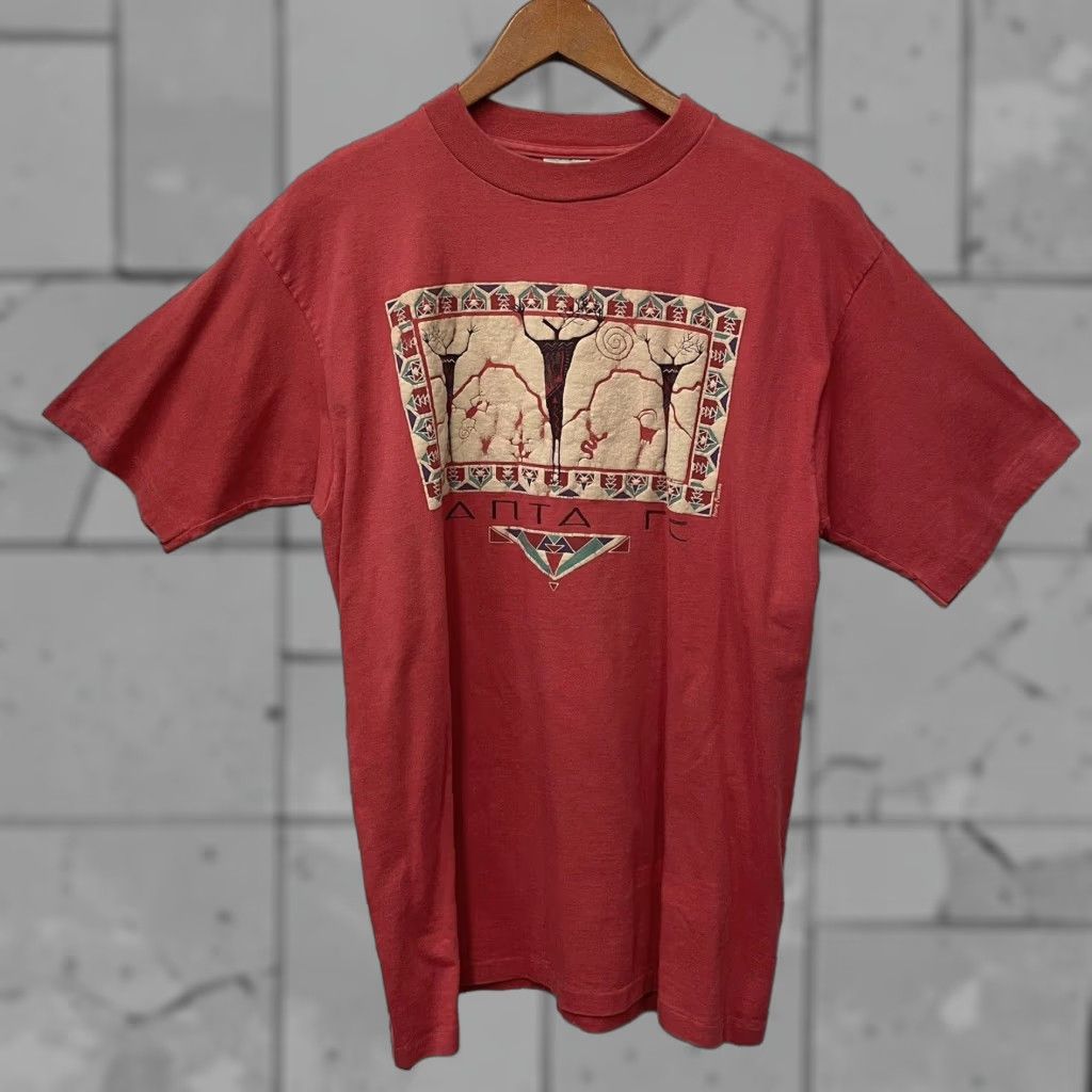 Vintage VINTAGE Mountain prairie T-Shirt Mens L Red Stitch USA Single Stitch Cotton Graphic Tee Size US L / EU 52-54 / 3 - 1 Thumbnail