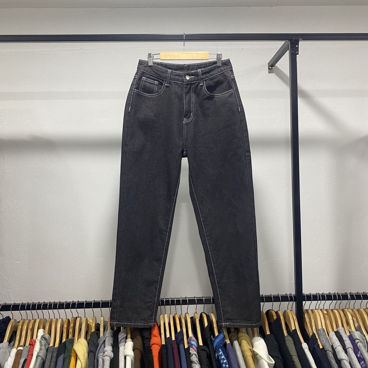 Japanese Brand × Other CRAZYY☠️ Dazy Loose Baggy Denim Pants like Issey Miyake Size US 29 - 1 Thumbnail