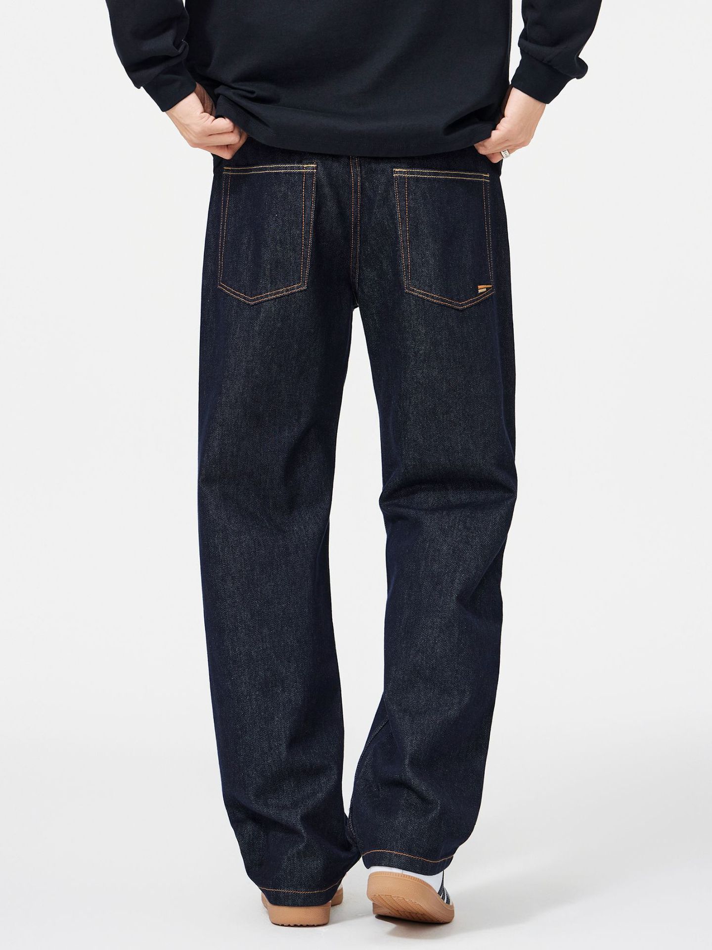 Japanese Brand Men's Retro Loose Casual Wide-Leg Jeans Size US 32 / EU 48 - 4 Thumbnail