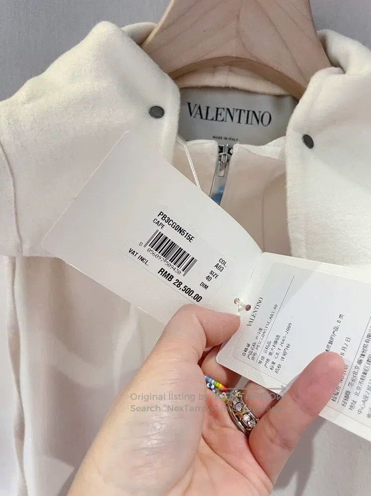 Valentino Valentino Wool and cashmere hooded cape coat Size S / US 4 / IT 40 - 6 Thumbnail