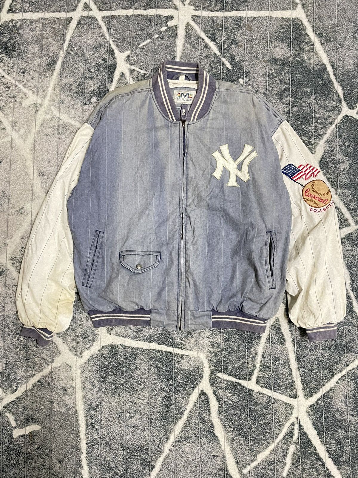 New York Yankees × Vintage VINTAGE NEW YORK YANKEES COOPERSTOWN COLLECTION BOMBER 1991 Size US L / EU 52-54 / 3 - 1 Thumbnail