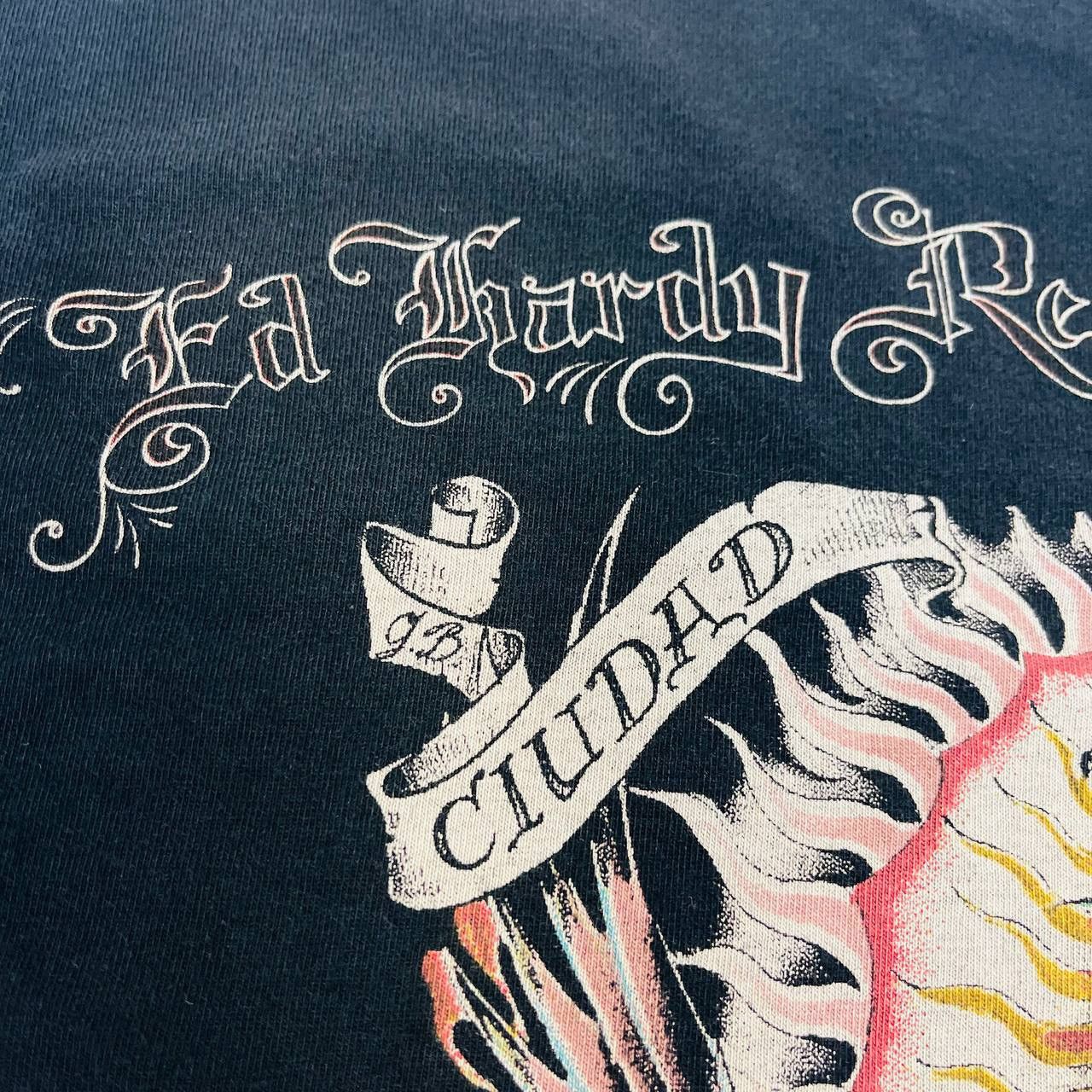 Ed Hardy Vintage Ed Hardy X Sugar Cane Realistic Tatto Studio T shirt Size US S / EU 44-46 / 1 - 7 Thumbnail