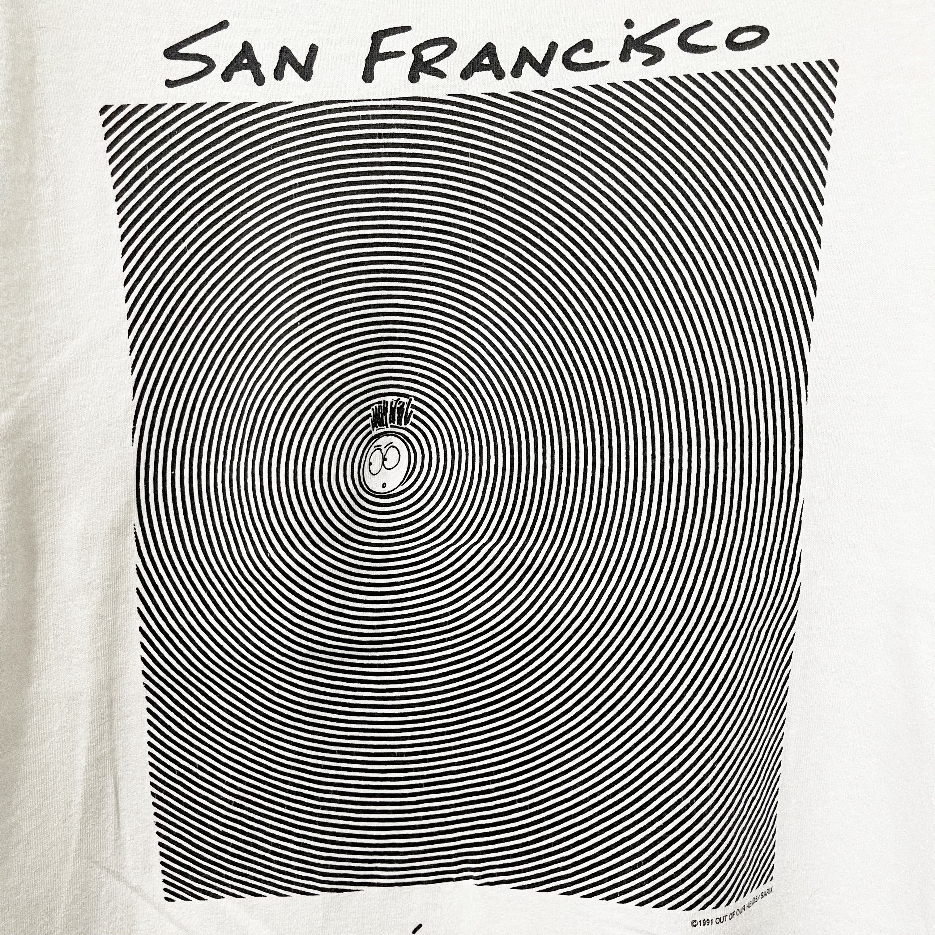 Vintage Vintage 90s San Francisco “Don’t Panic” T-Shirt Size US M / EU 48-50 / 2 - 2 Thumbnail