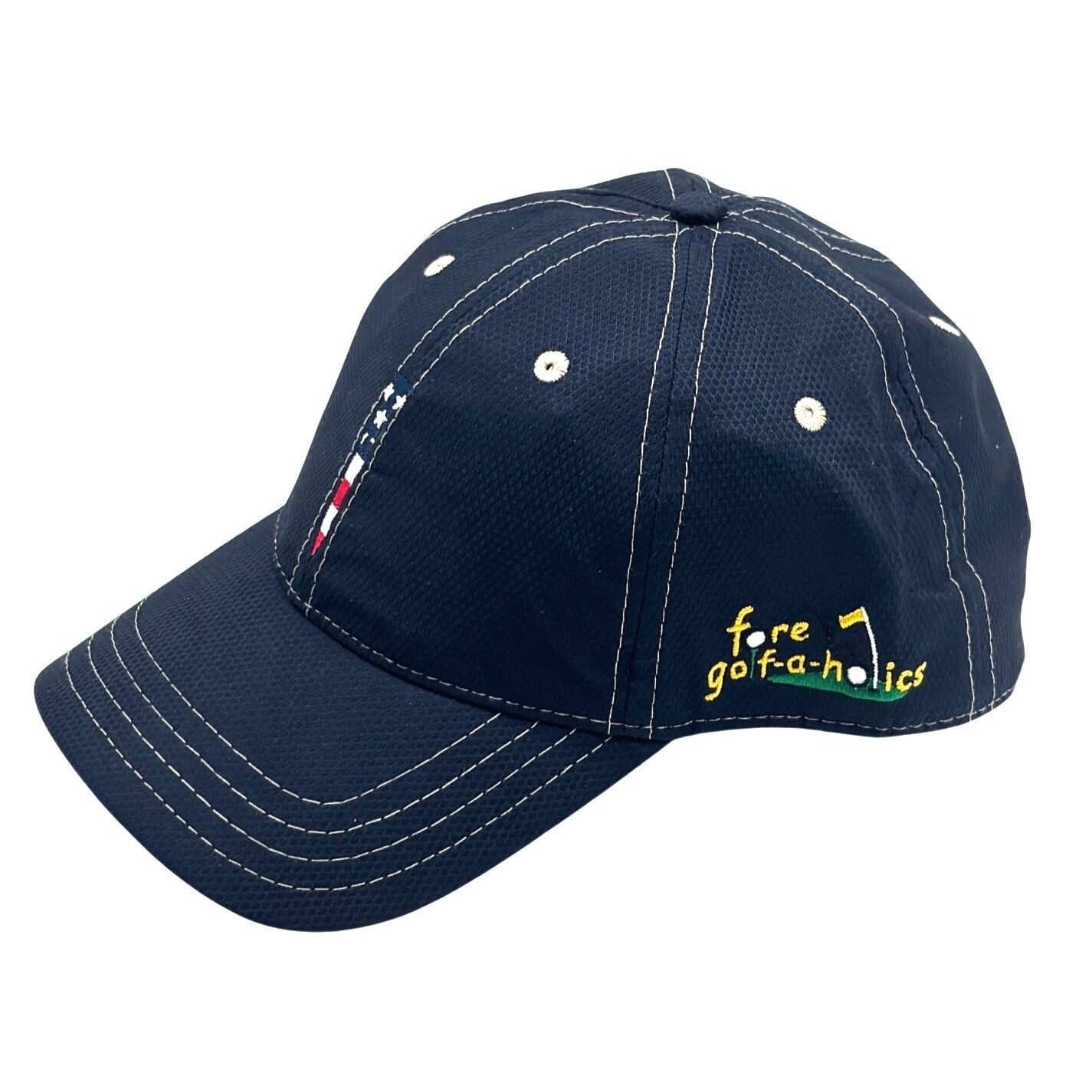Other Pukka Stars and Stripes Tee Embroidered Mesh Golf Cap, Navy Size ONE SIZE - 2 Thumbnail