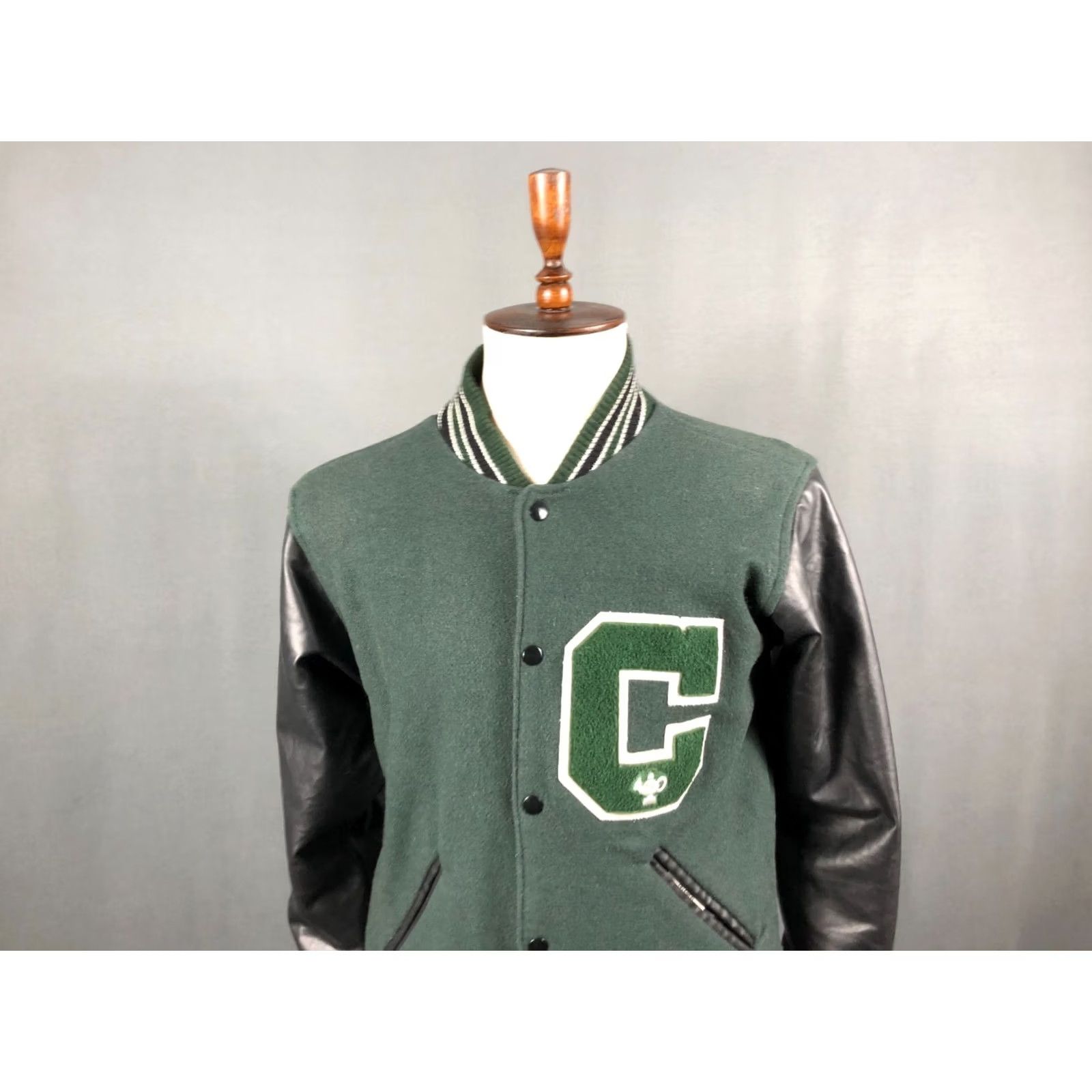 Vintage Awards USA Varsity Jacket Melton Wool Green Men M Vintage US Made Size US M / EU 48-50 / 2 - 4 Thumbnail