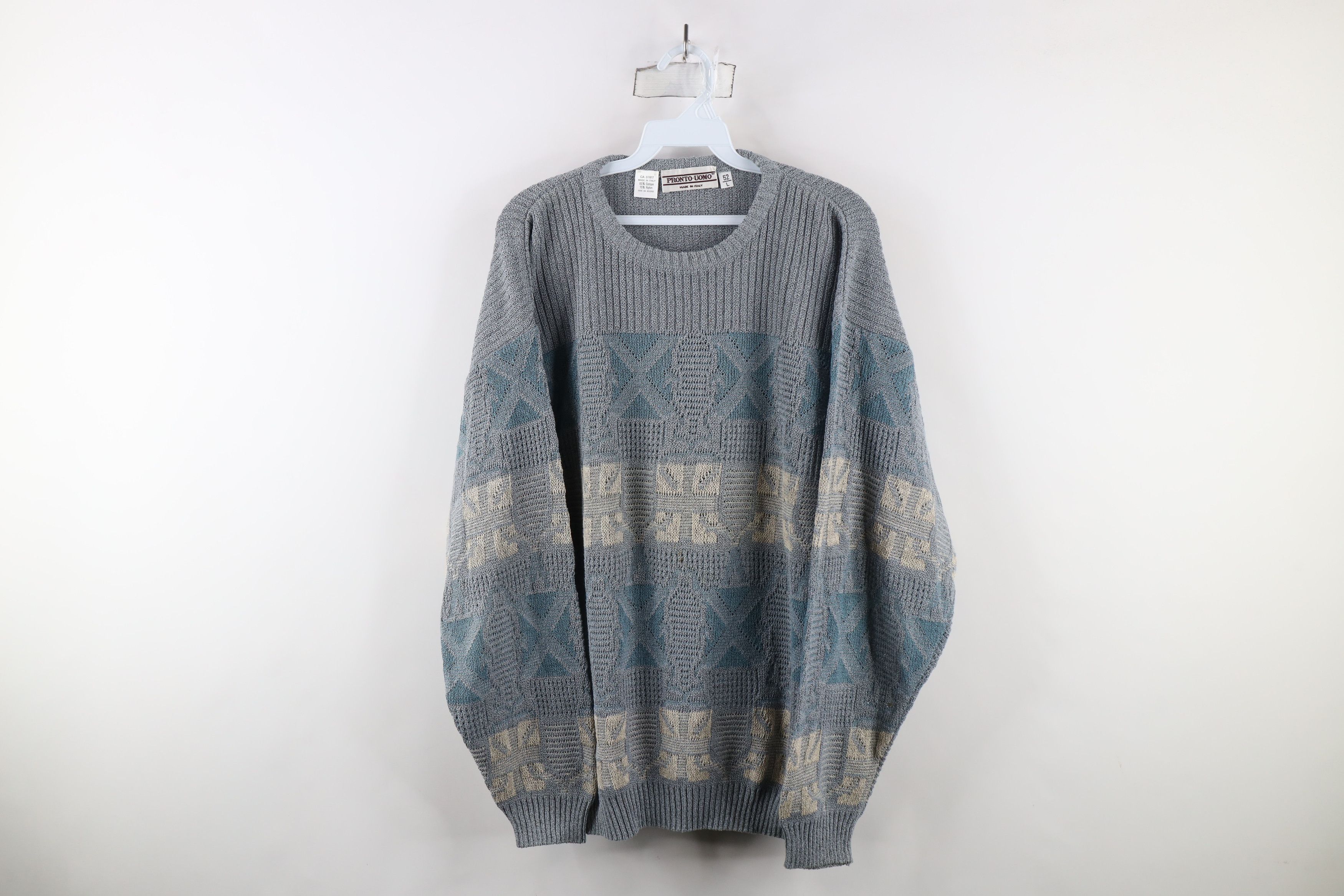Vintage Vintage 90s Coogi Style Ed Bassmaster Knit Dad Sweater Size US L / EU 52-54 / 3 - 1 Thumbnail