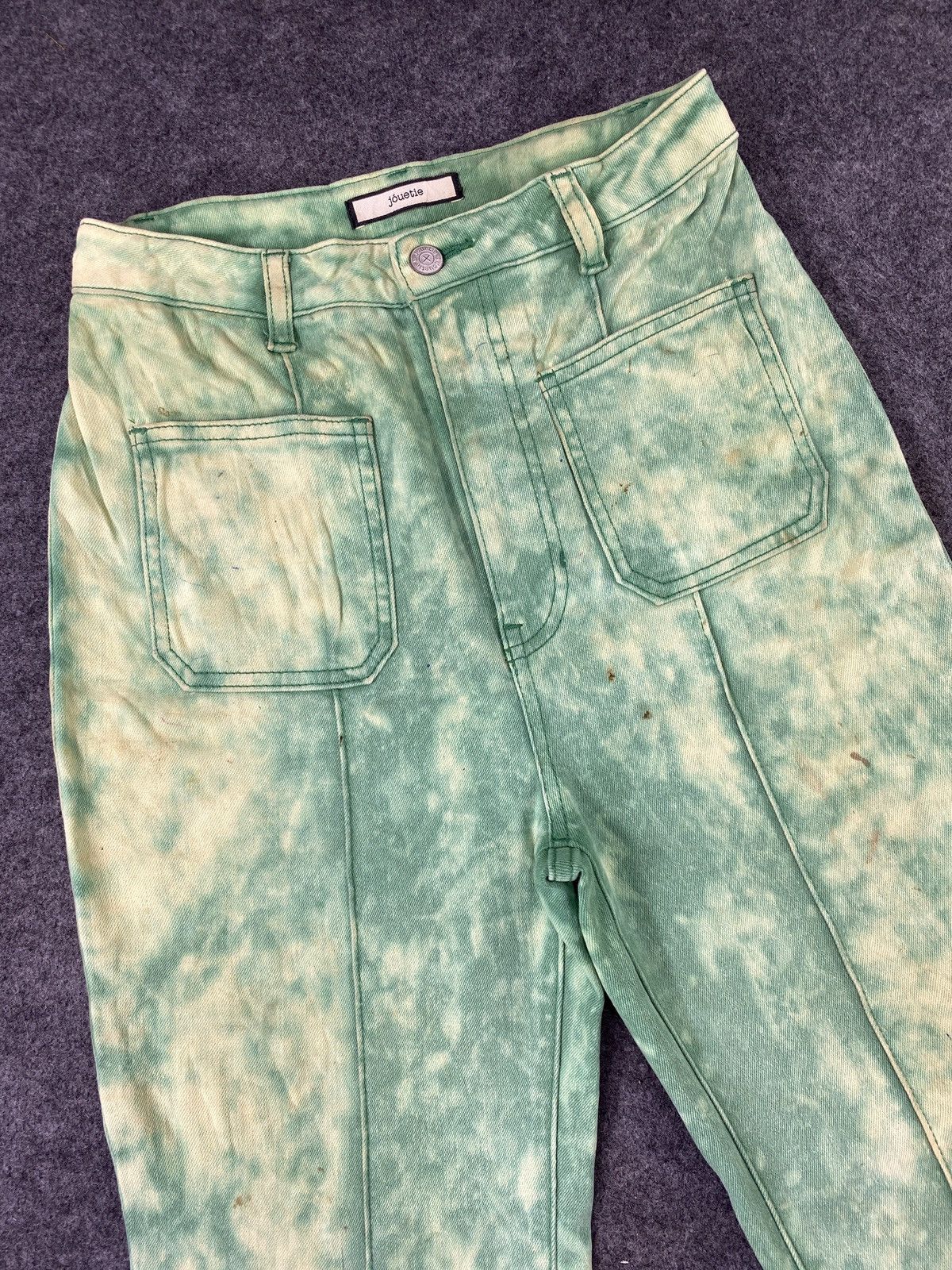 Japanese Brand Jouetie bleach green Jeans - J1013 Size 26" / US 2 / IT 38 - 3 Thumbnail