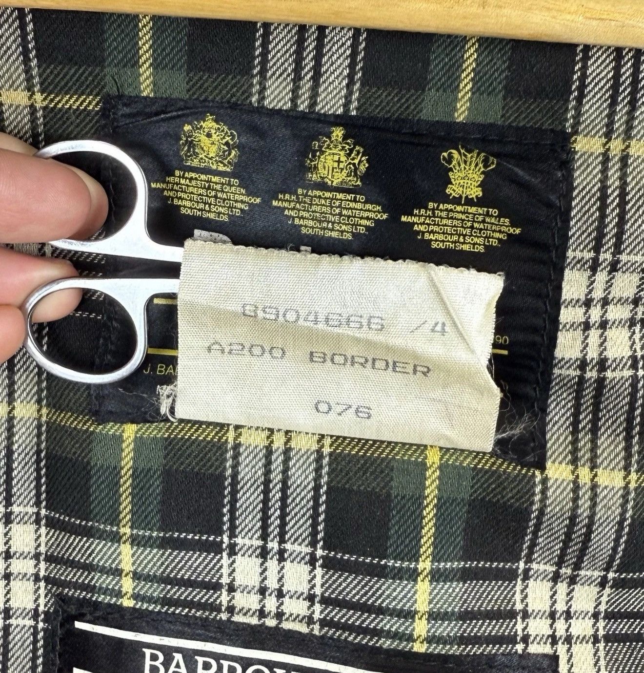 Barbour Barbour A200 Border Jacket Waxed Cotton Coat Green Full Zip Size US XL / EU 56 / 4 - 15 Thumbnail