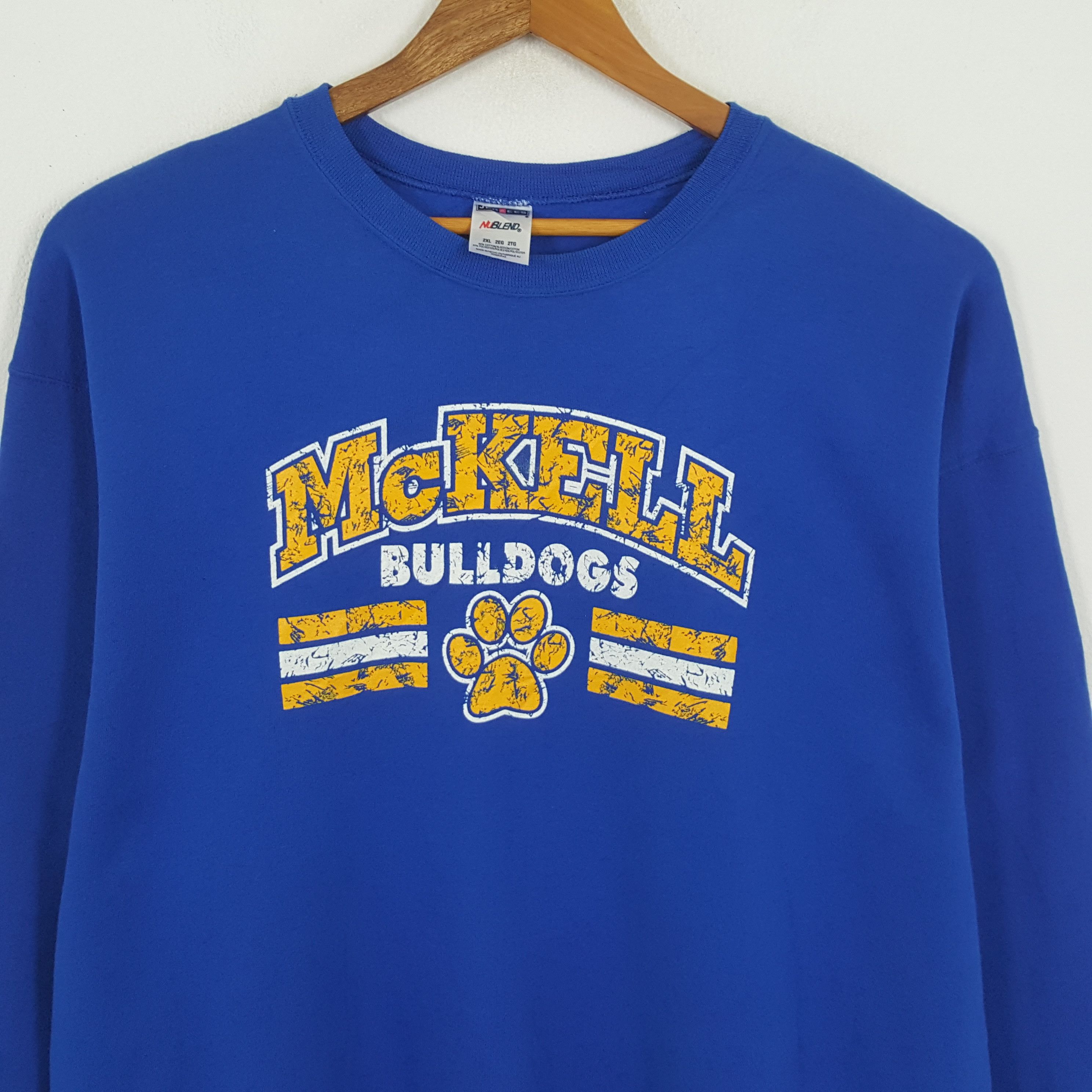 Vintage Vintage MCKELL BULLDOGS Students Sportswear Club Sweatshirt Size US XXL / EU 58 / 5 - 2 Thumbnail