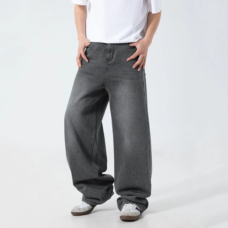 Jean New Fashion Men Wide Leg Jeans Size US 32 / EU 48 - 3 Thumbnail