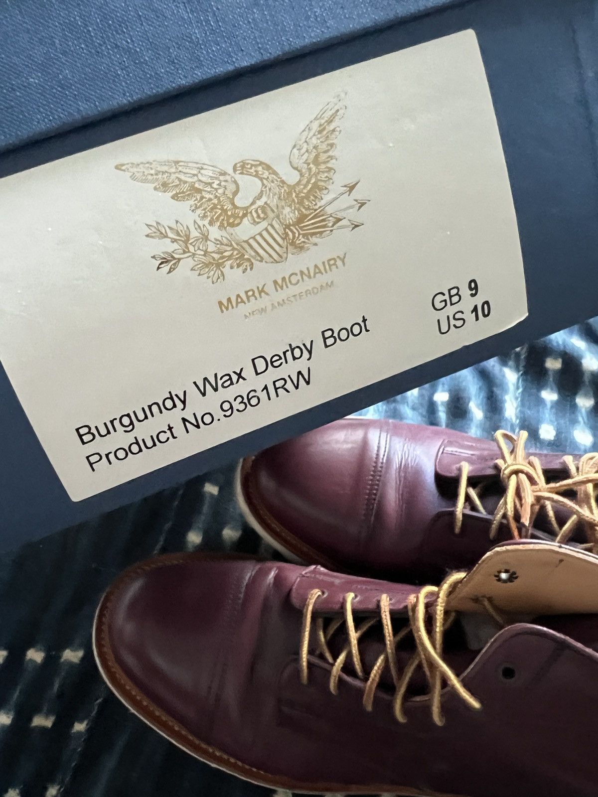 Mark McNairy Tres Bien X Mark Mcnairy Derby Boots Wax leathers Size US 10 / EU 43 - 13 Thumbnail