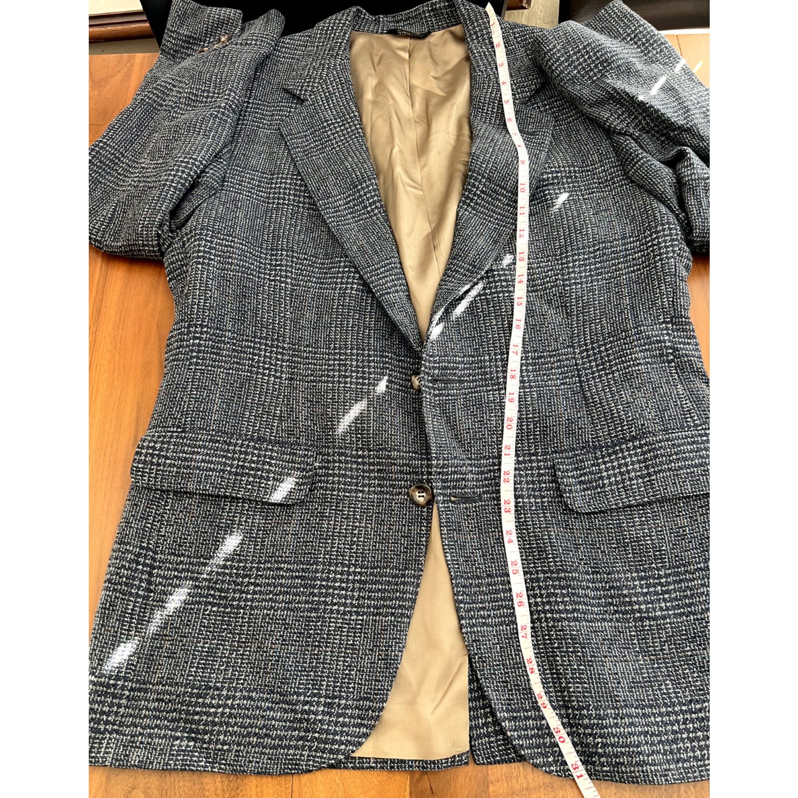 Bill Blass Bill Blass Vintage 80'S Brown Houndstooth Blazer Size 38R Size 38R - 6 Thumbnail