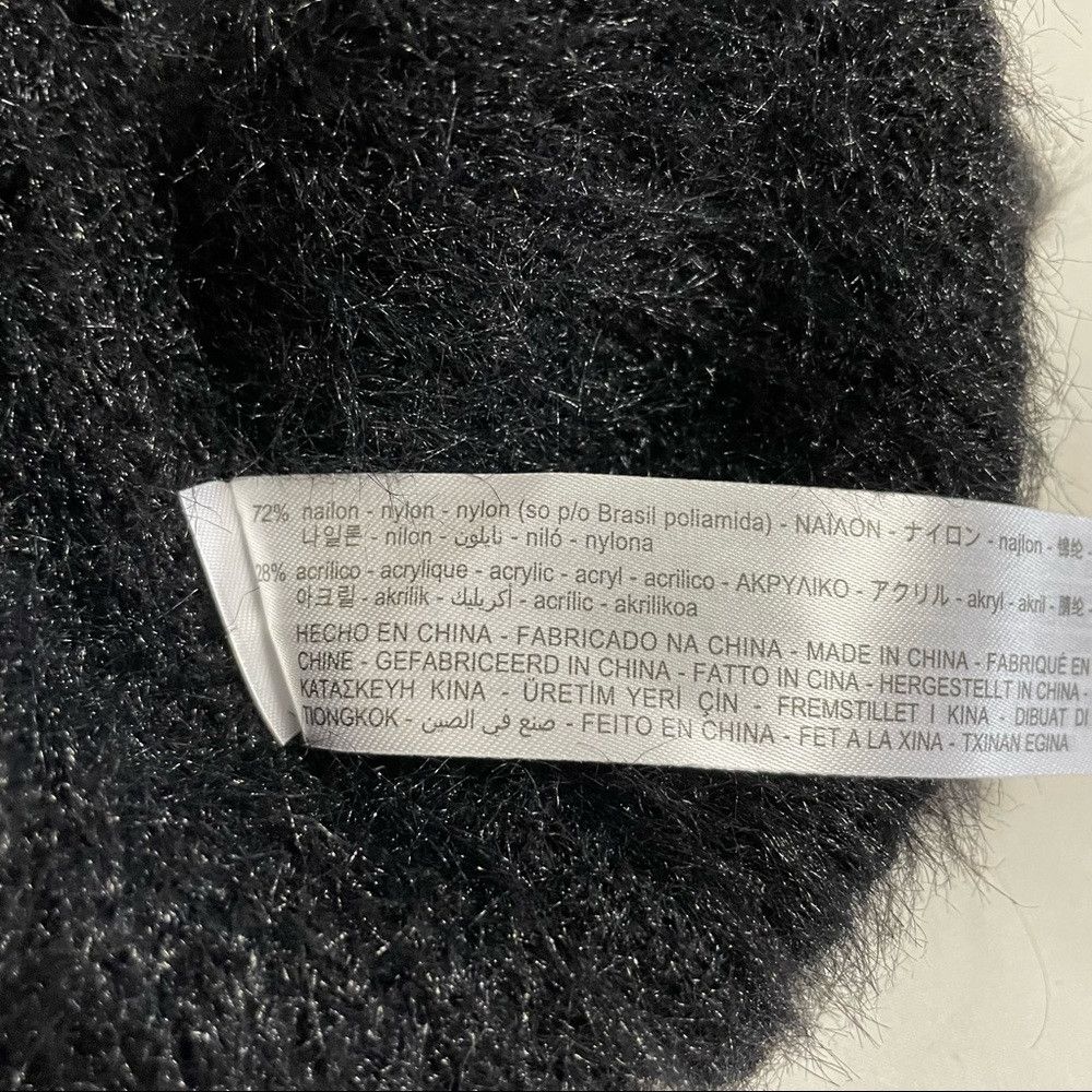 Zara New Zara Soft Touch Black Fuzzy Top Size L Size L / US 10 / IT 46 - 8 Thumbnail