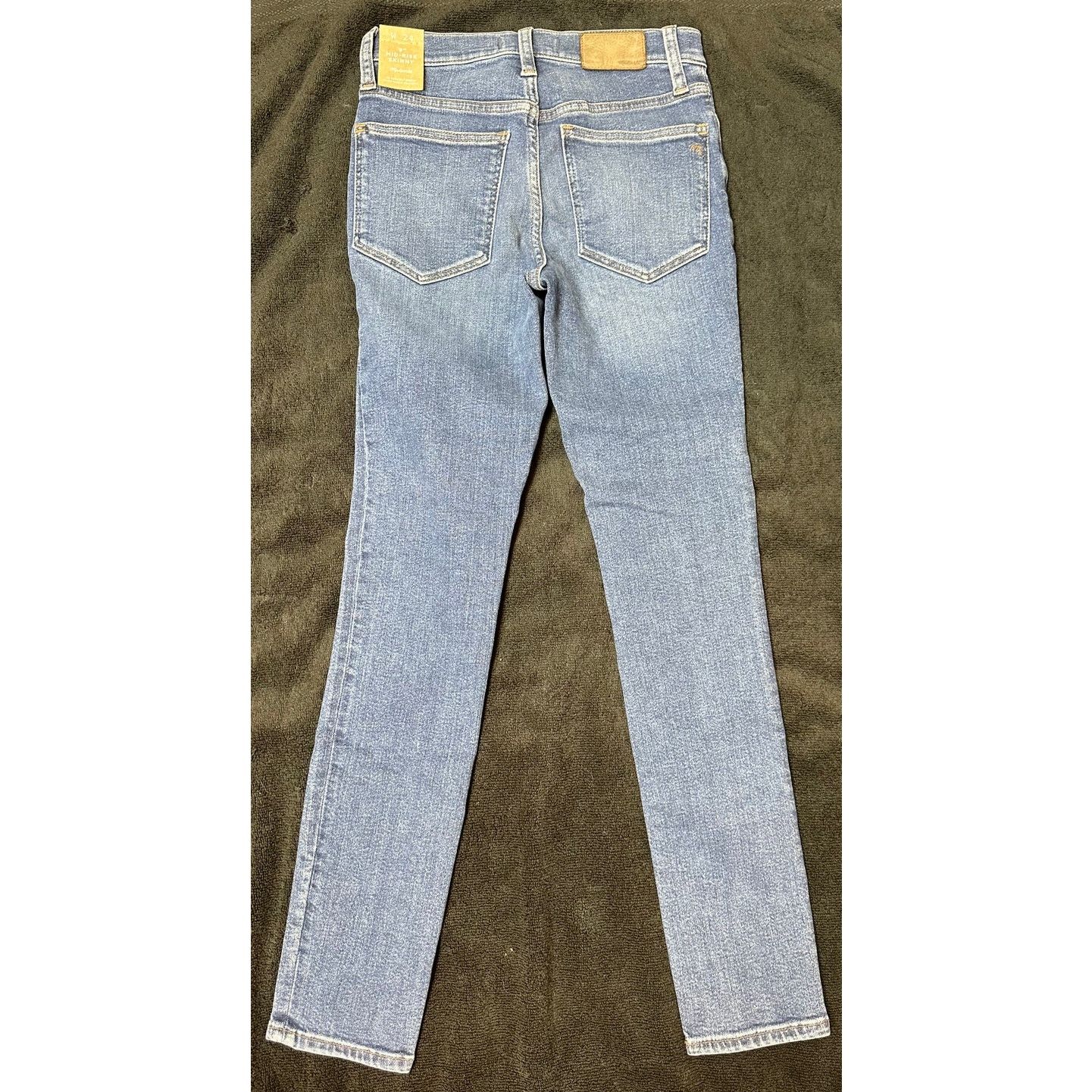 Madewell Madewell 9" Mid-Rise Skinny Jeans Cloverdale Wash 24 Size 24" / US 00 / IT 34 - 10 Thumbnail