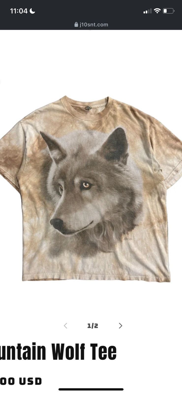 Vintage Vintage Mountain Wolf Tee Size US XL / EU 56 / 4 - 1 Thumbnail