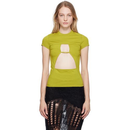 Rick Owens o1y0126 T-Shirt in Lime Green Size S / US 4 / IT 40 - 1 Thumbnail