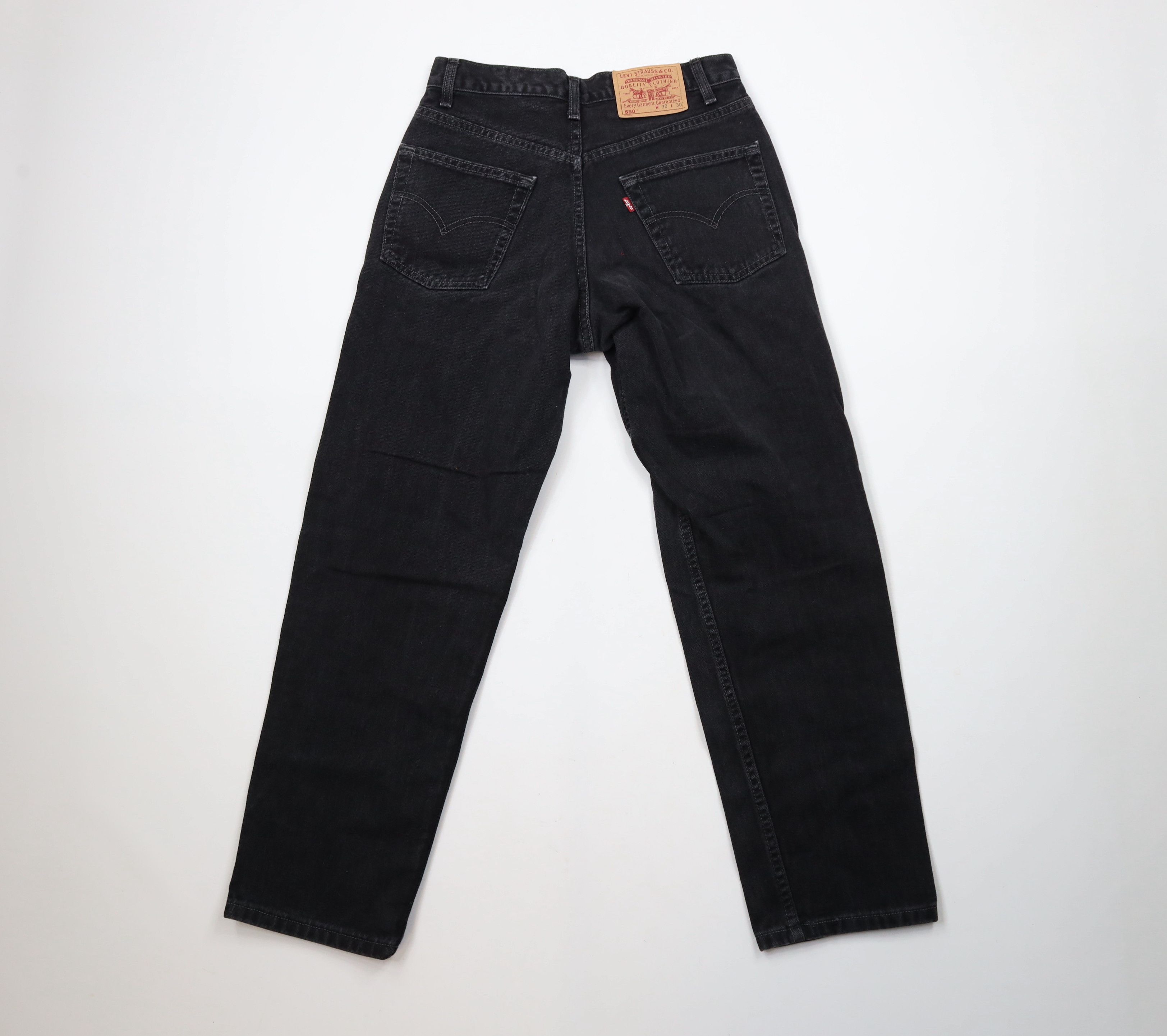 Levi's × Vintage Vintage Y2K 2000 Levis 550 Fit Denim Jeans Black Cotton Size US 29 - 10 Thumbnail