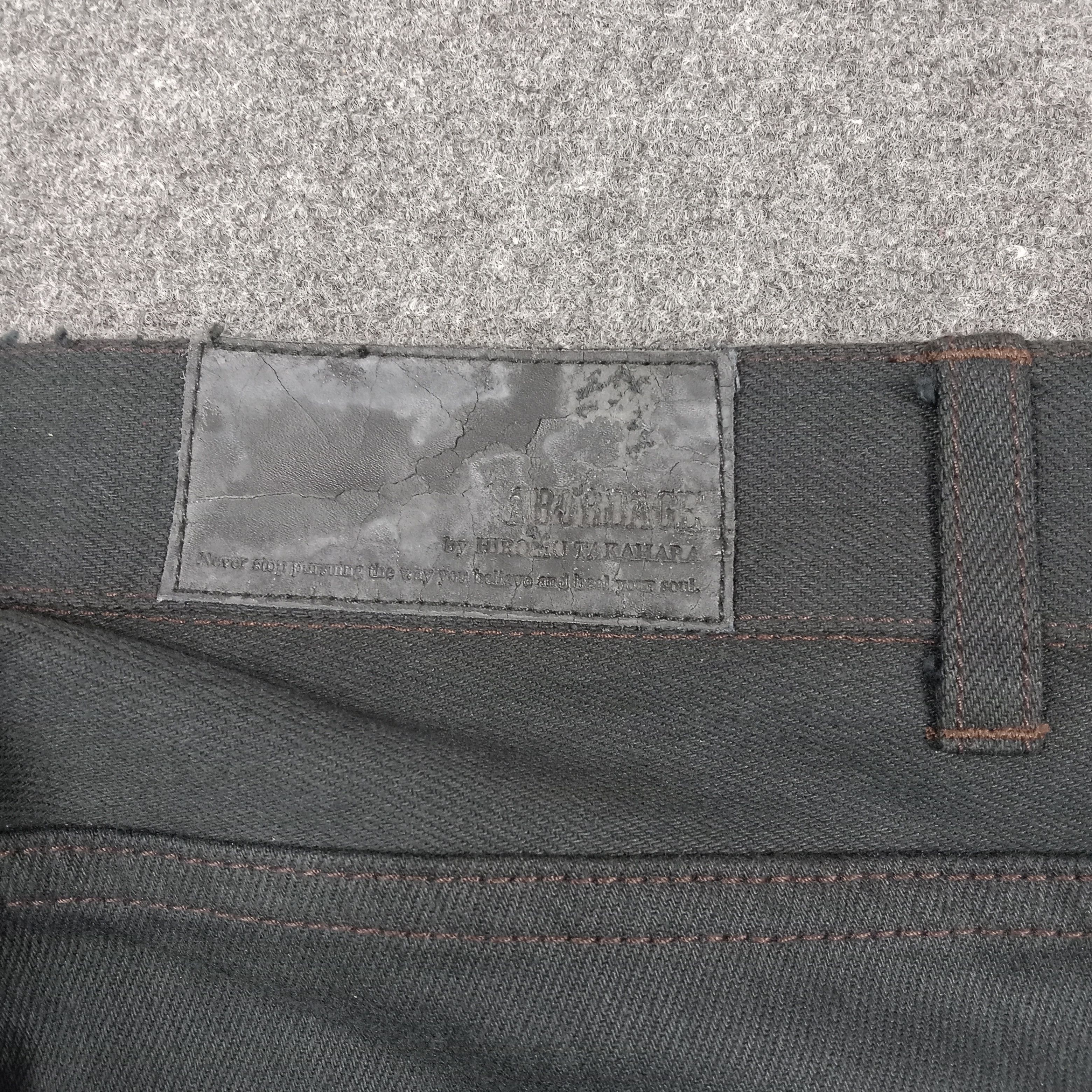 Japanese Brand Abordage by Hiromu Takahara Skull Punk Denim Pants C280N6 Size US 31 - 3 Thumbnail